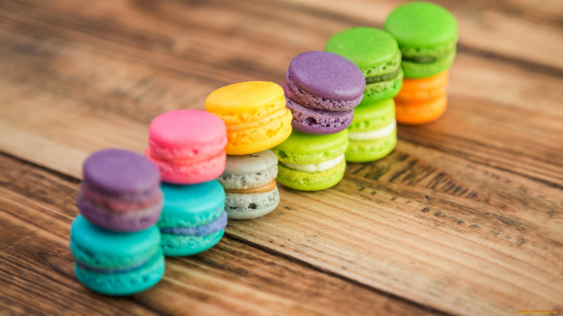 еда, макаруны, лакомство, печенье