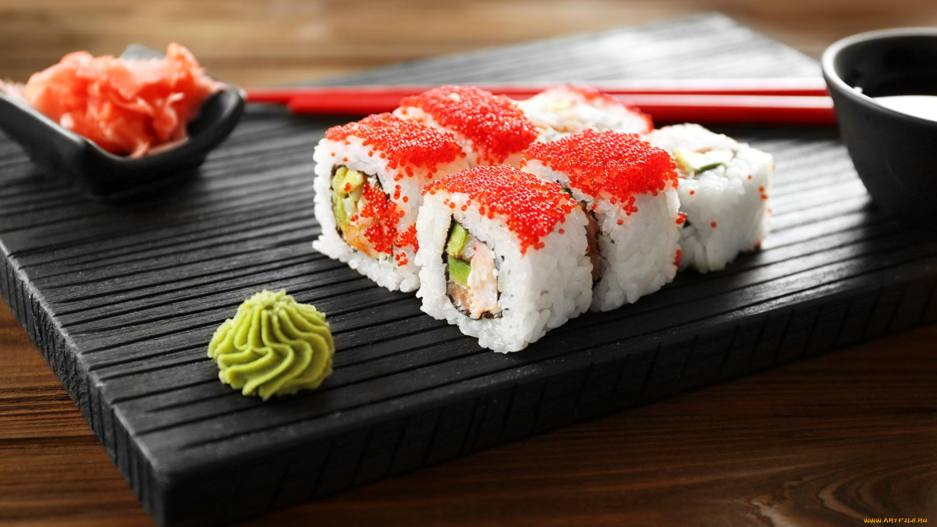еда, рыба, , морепродукты, , суши, , роллы, икра, васаби, суши, кухня, японская