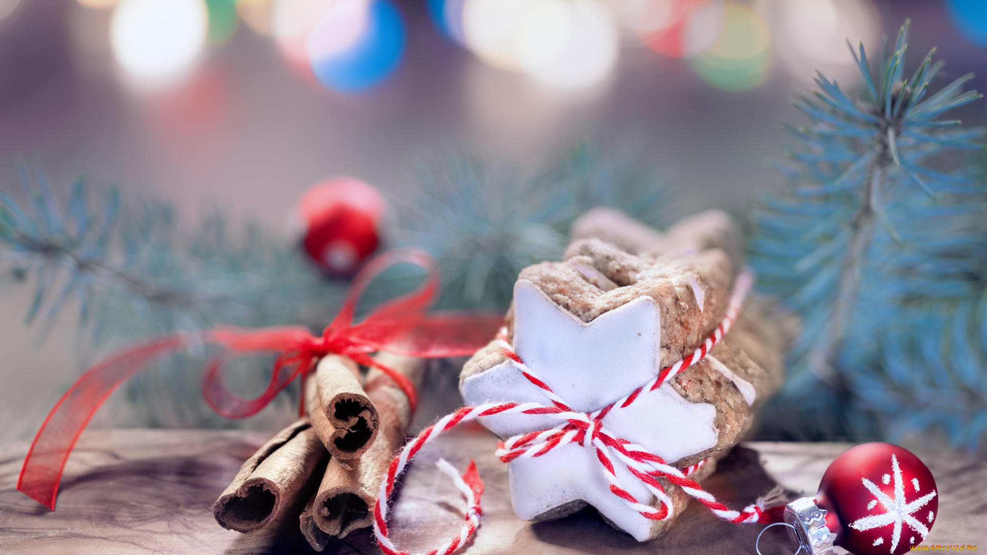 календари, праздники, , салюты, ветка, игрушка, шар, печенье