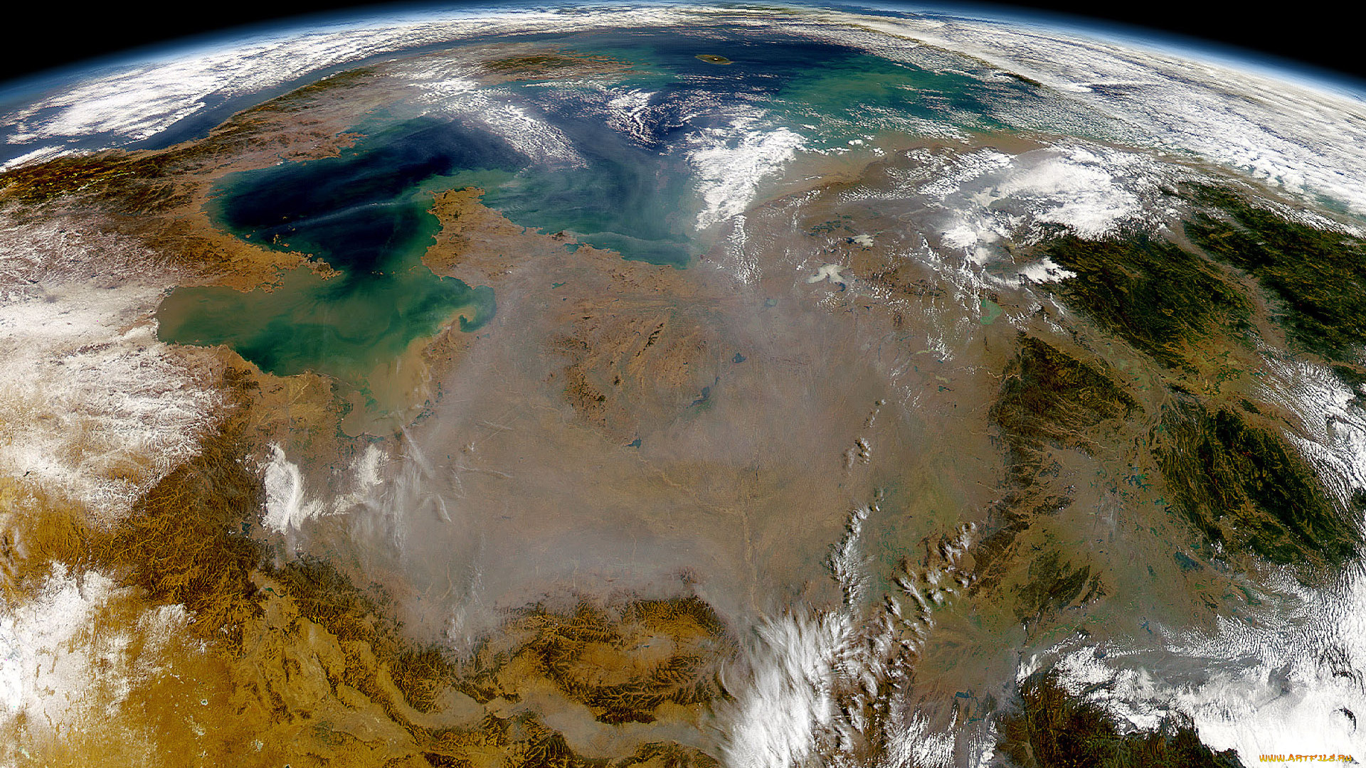 космос, земля, планета, рельеф, облака