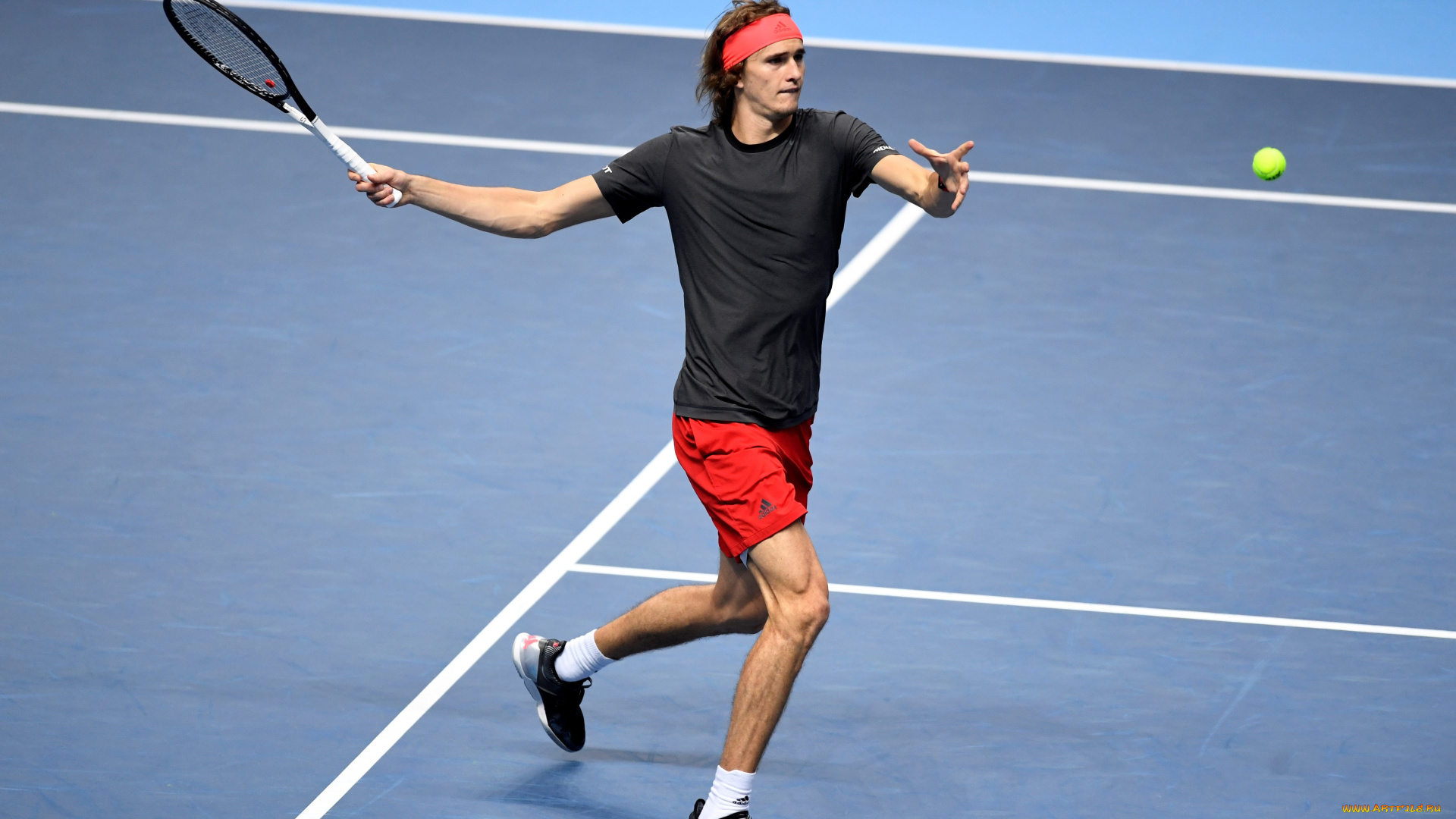 спорт, теннис, взгляд, мужчина, ракетка, корт, фон, игра, alexander, zverev