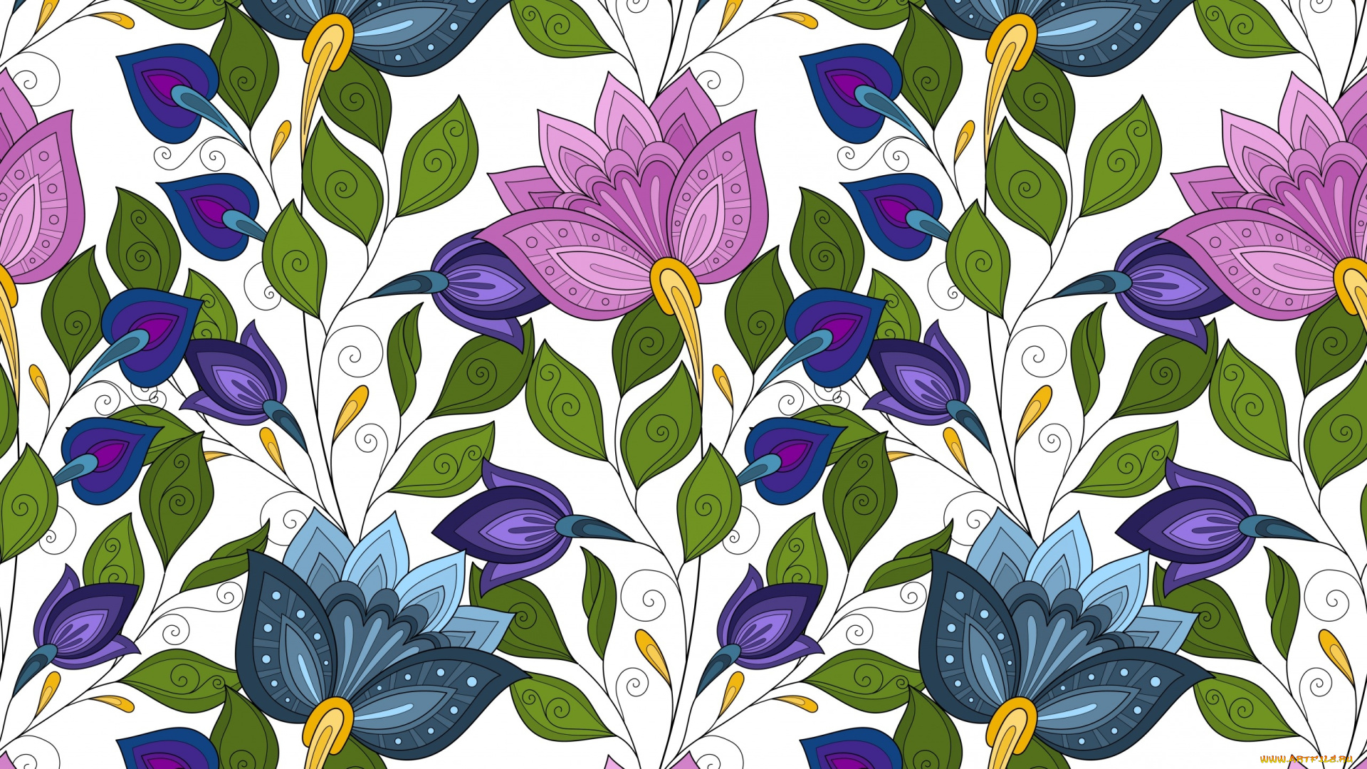 векторная, графика, цветы, , flowers, цветы, лепестки, фон