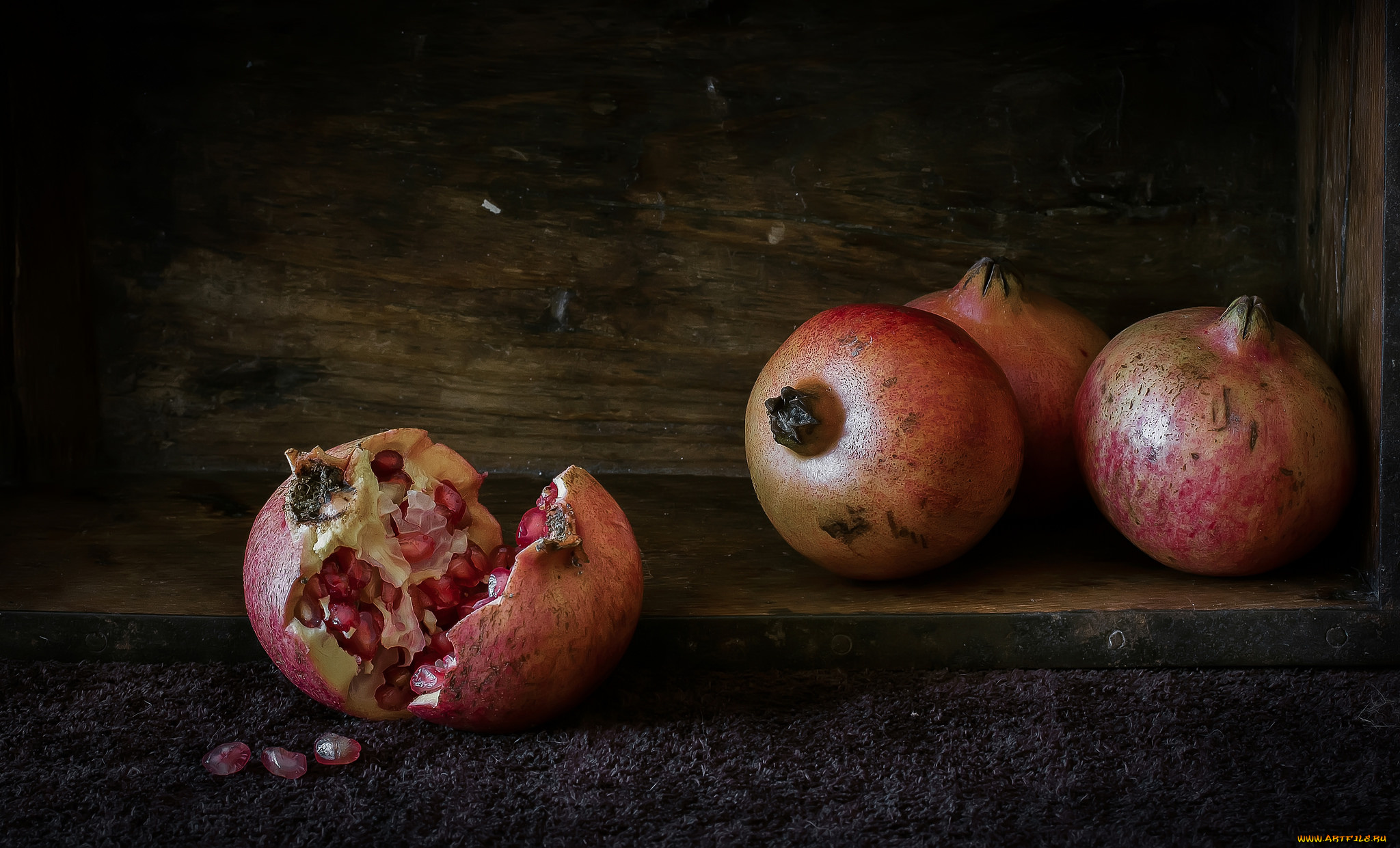 еда, гранат, снедь