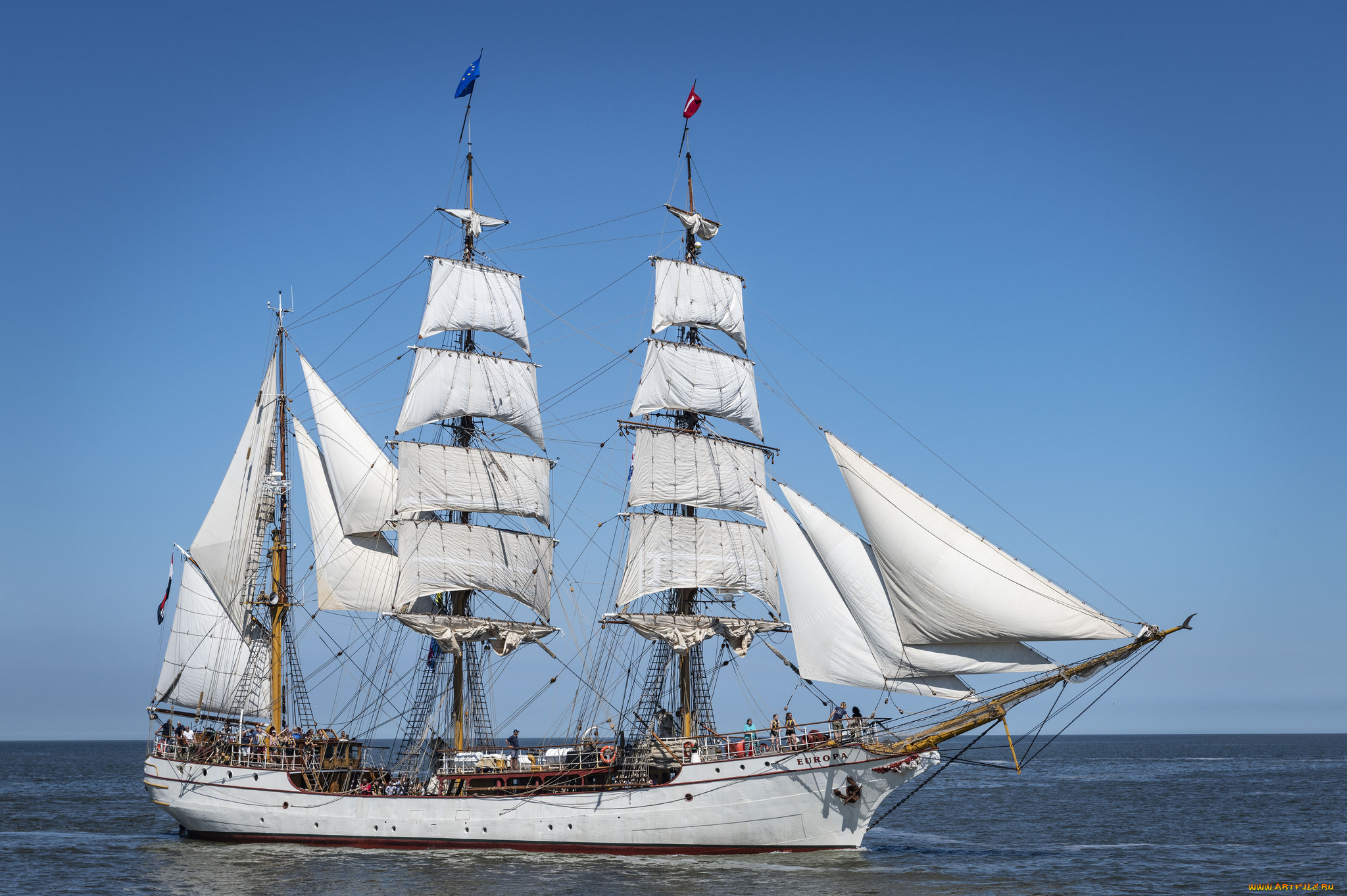 корабли, парусники, мачты, паруса