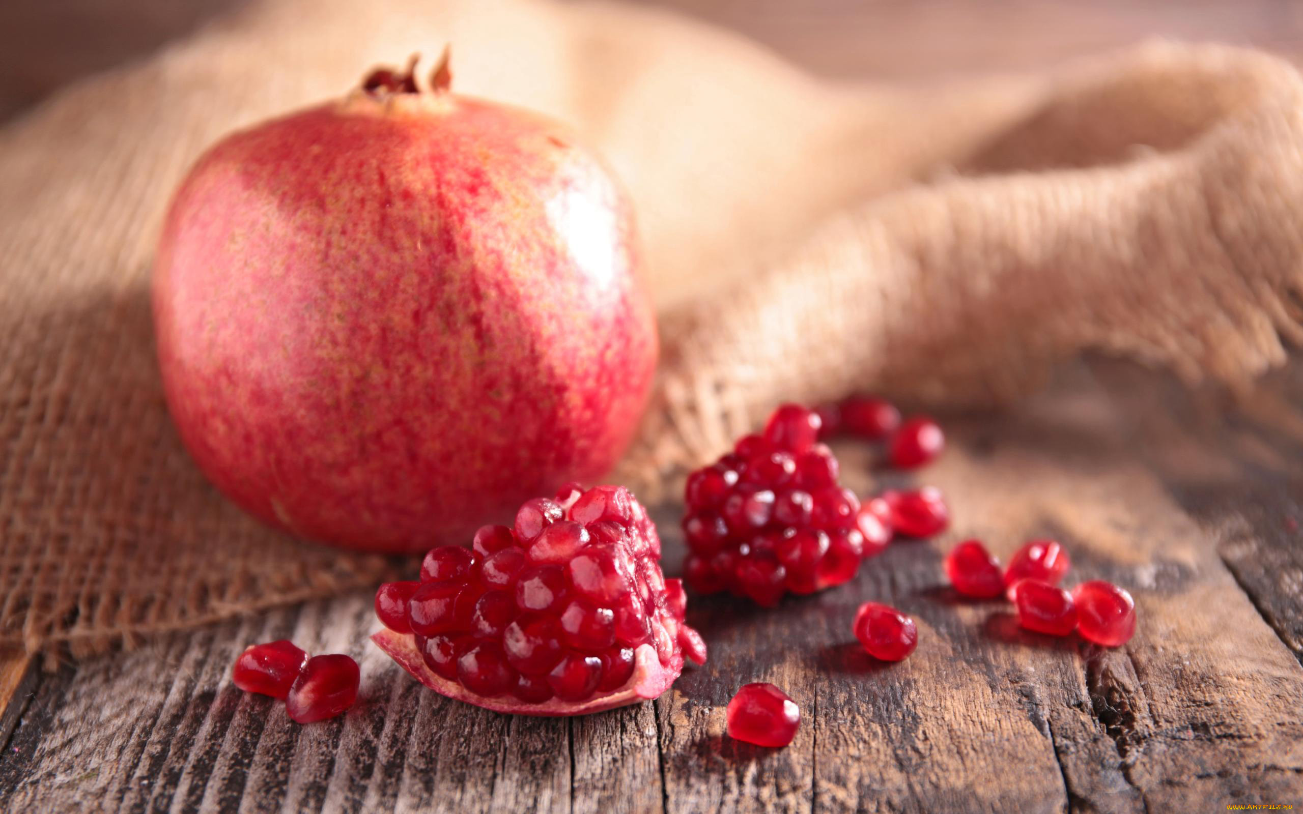 еда, гранат, зерна