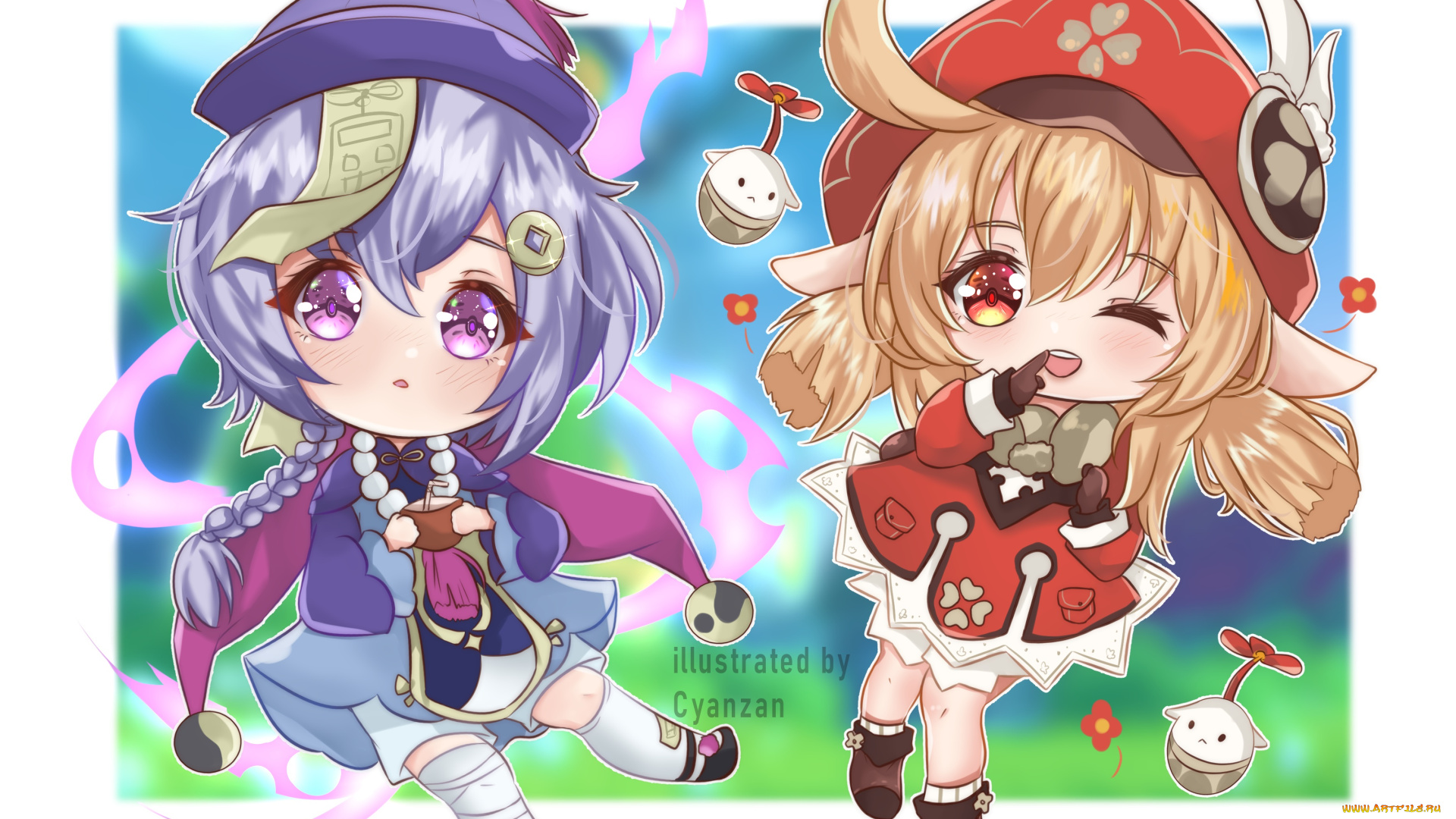 аниме, genshin, impact, genshin, impact