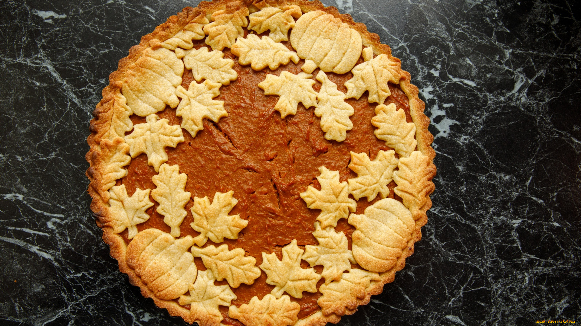 еда, пироги, тыквенный, пирог