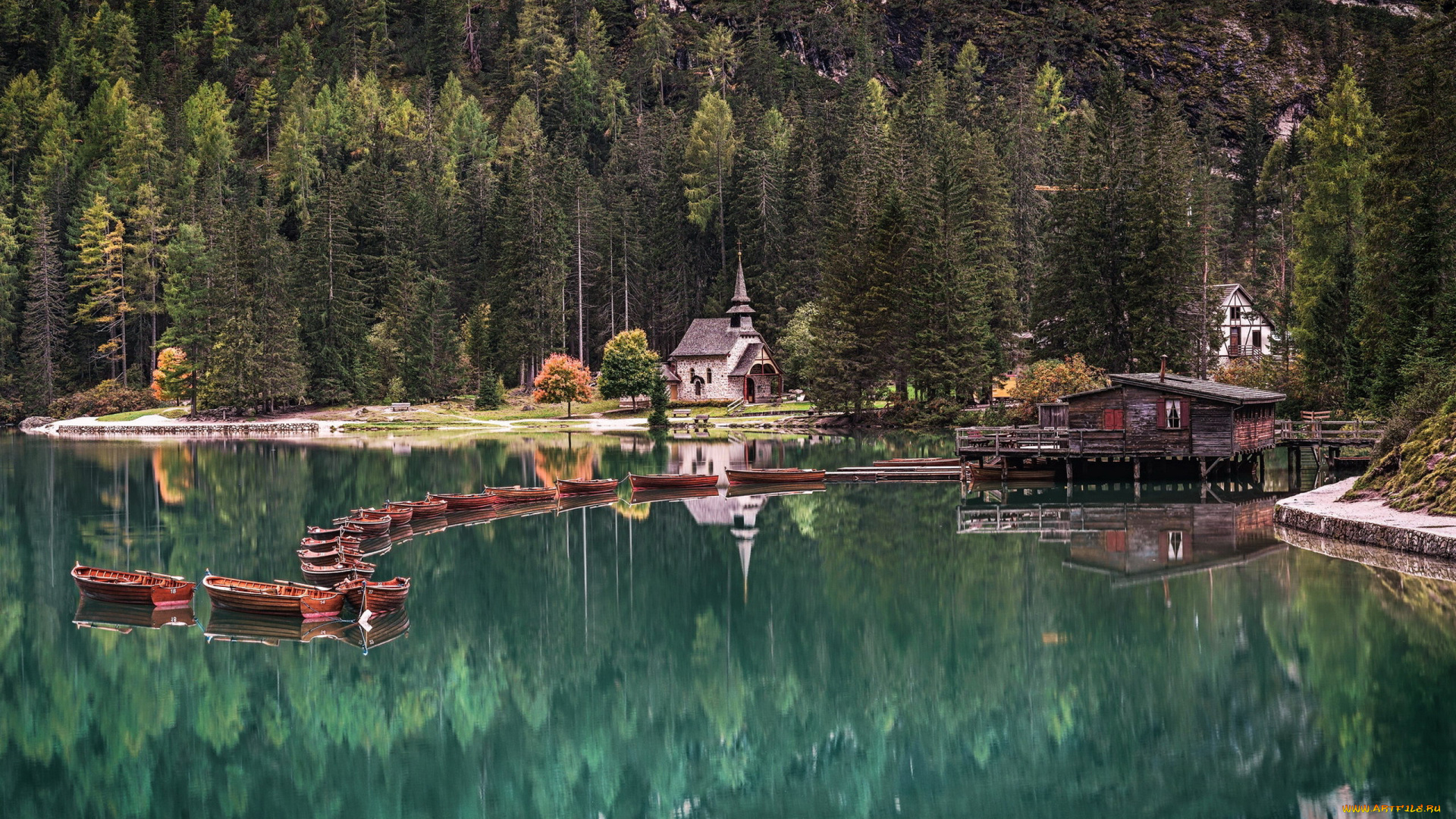 корабли, лодки, , шлюпки, озеро, костел