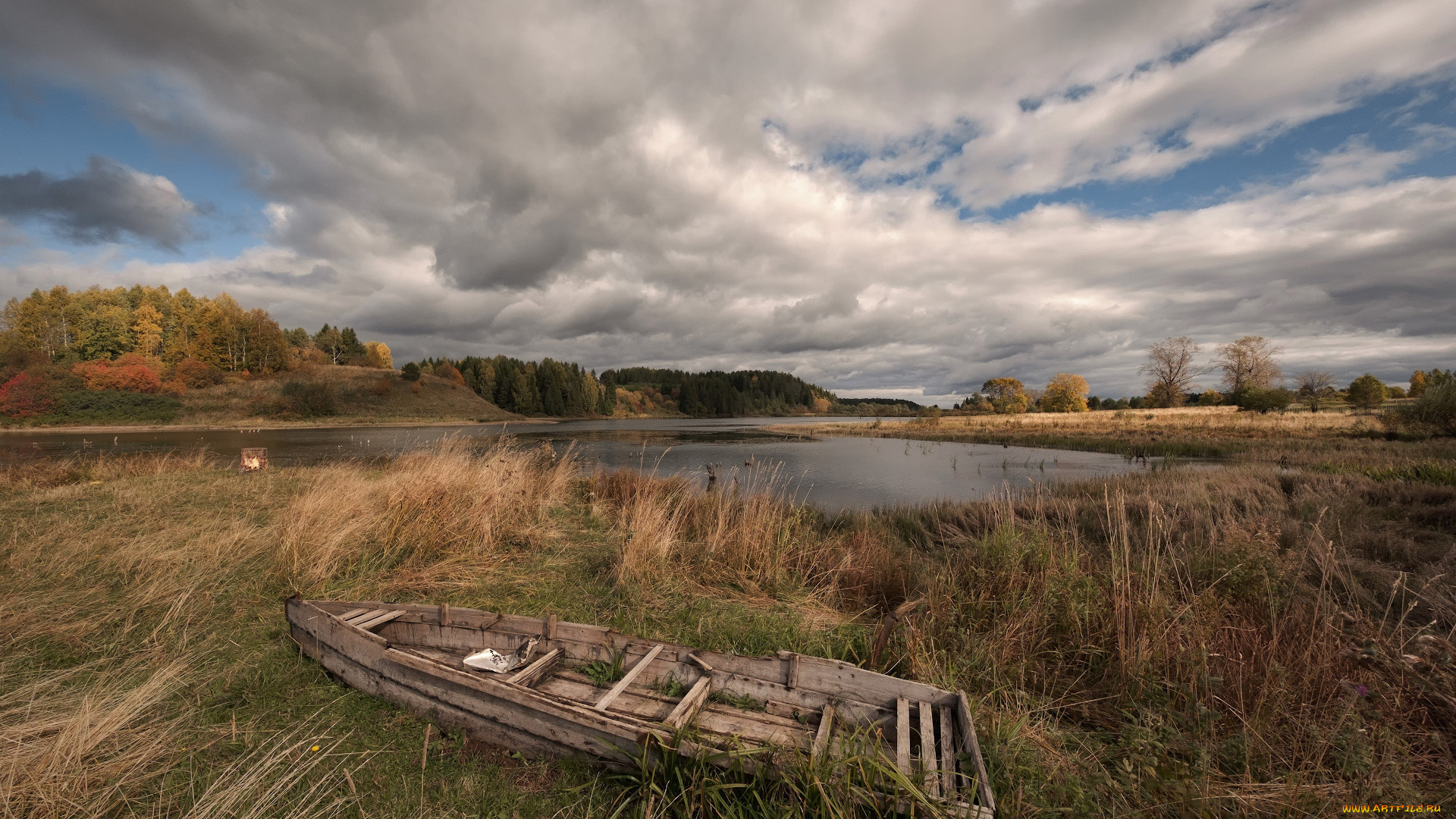 корабли, лодки, , шлюпки, озеро, лодка, трава