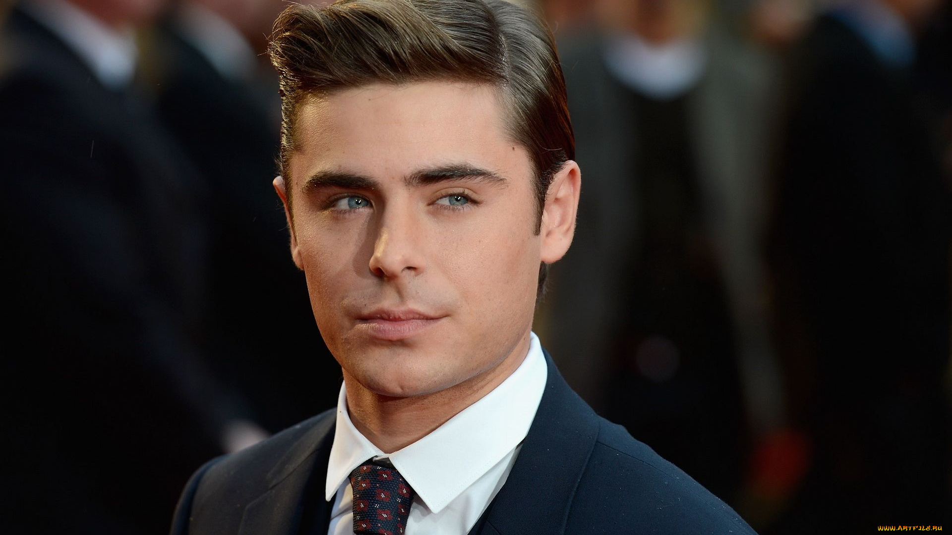 мужчины, zac, efron, галстук, рубашка