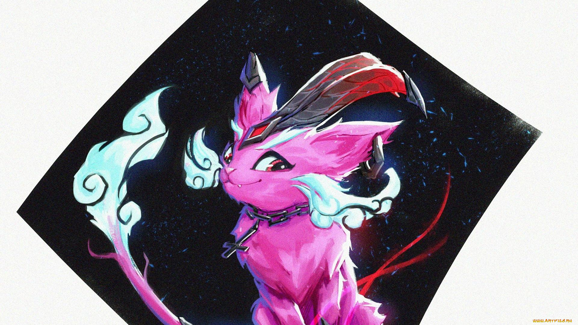 видео, игры, league, of, legends, кошка, yumi