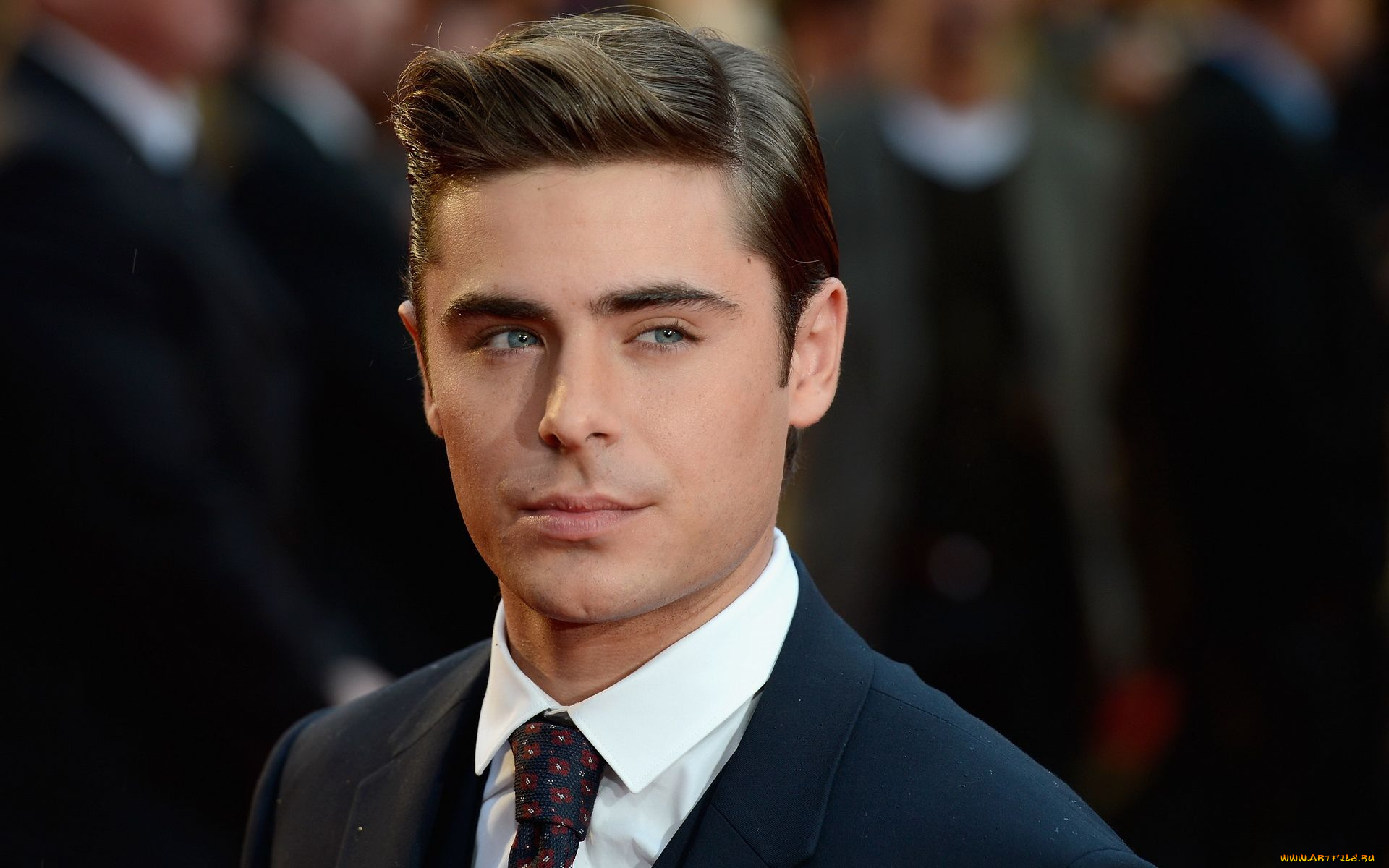 мужчины, zac, efron, галстук, рубашка