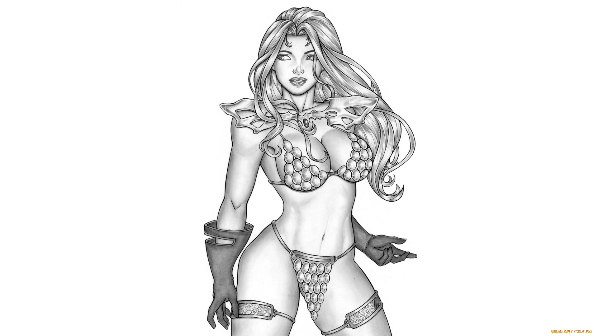 рисованное, elberty, oliveira, девушка, фон, униформа