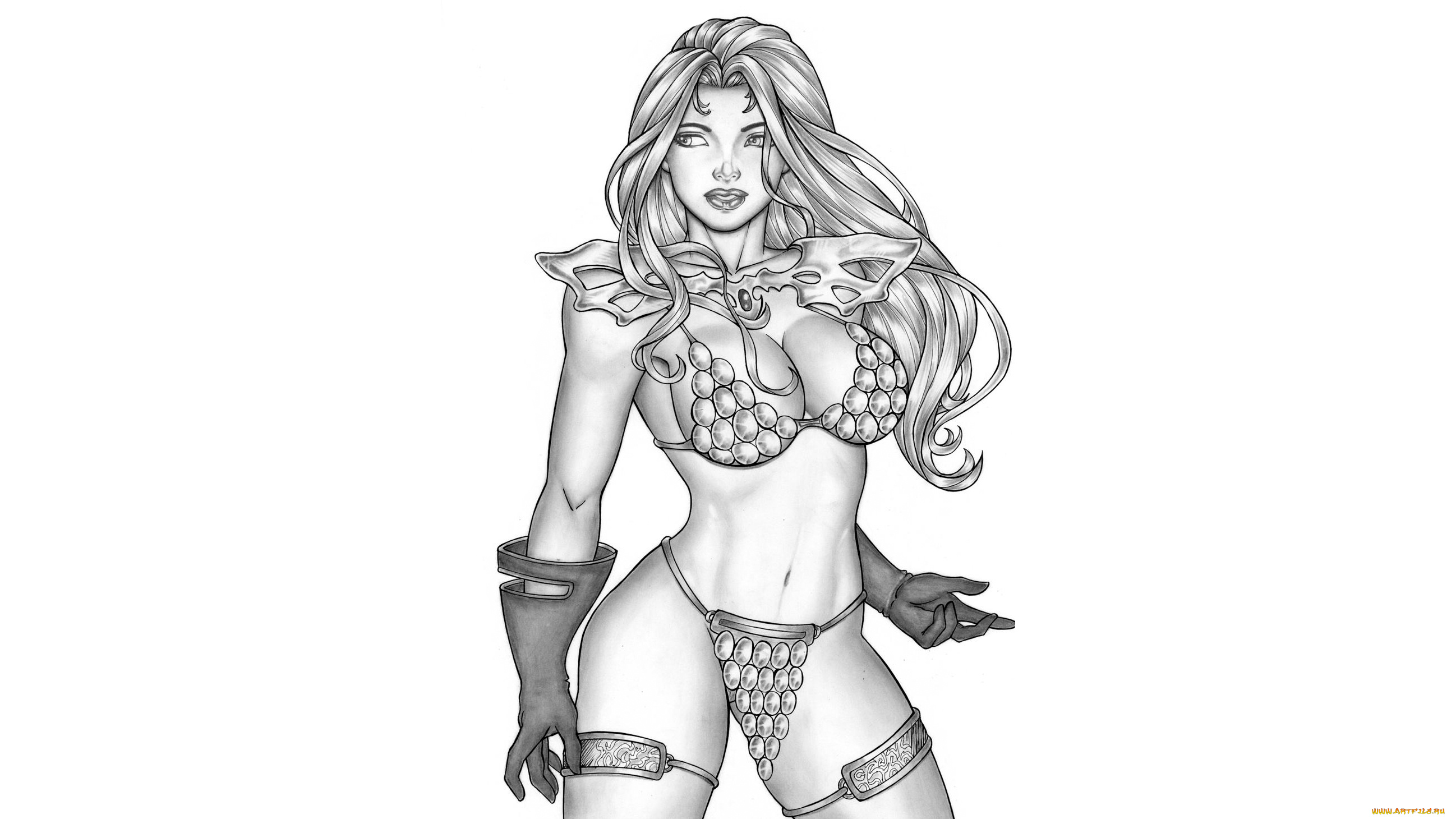 рисованное, elberty, oliveira, девушка, фон, униформа