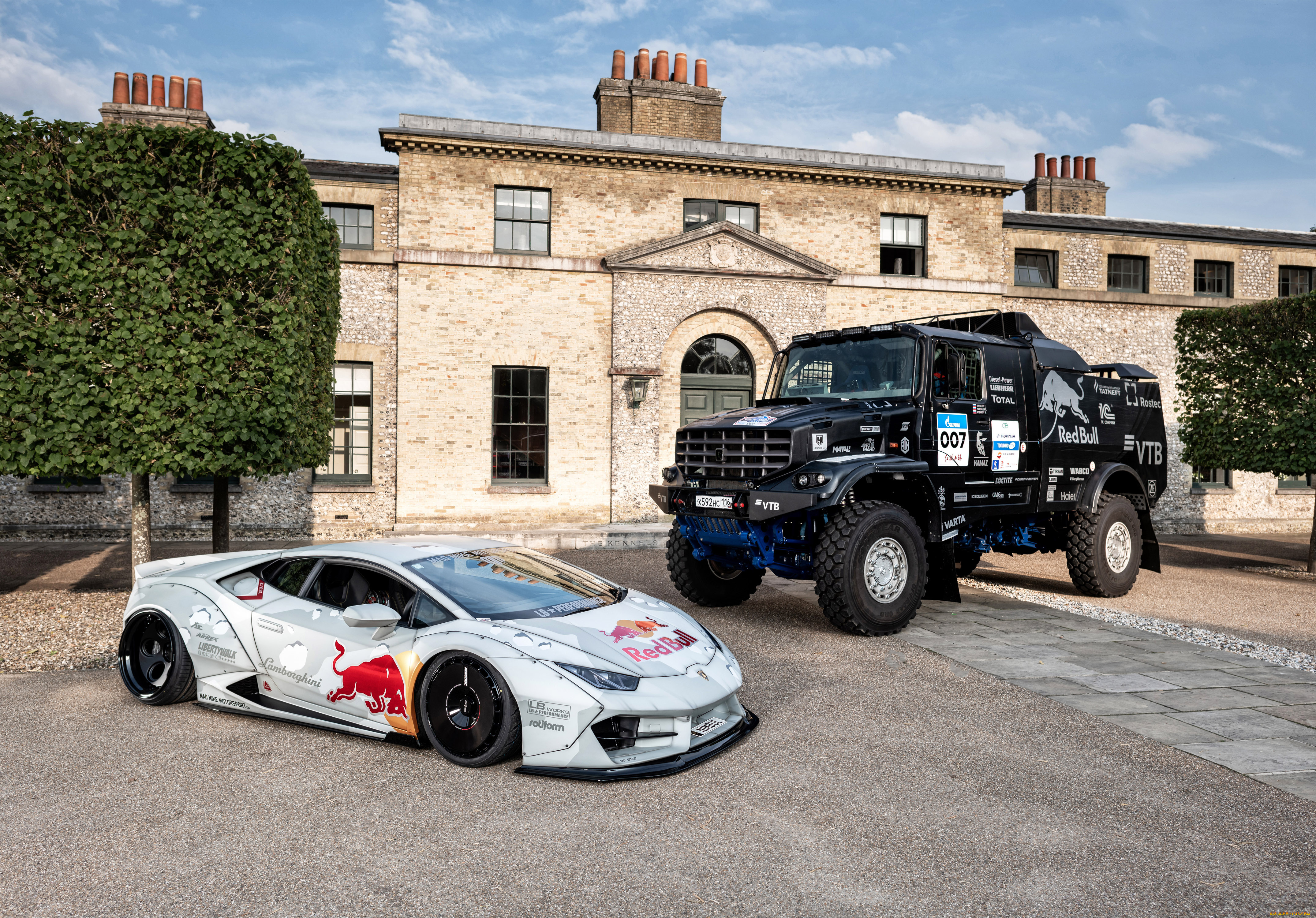 автомобили, разные, вместе, kamaz, lambo, urracane, libertywalk