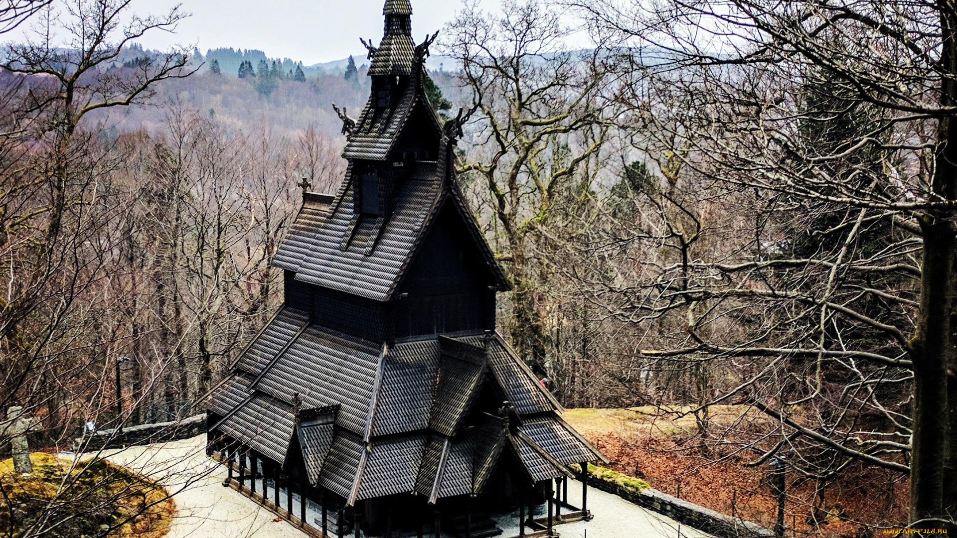fantoft, stave, church, norway, города, -, католические, соборы, , костелы, , аббатства, fantoft, stave, church