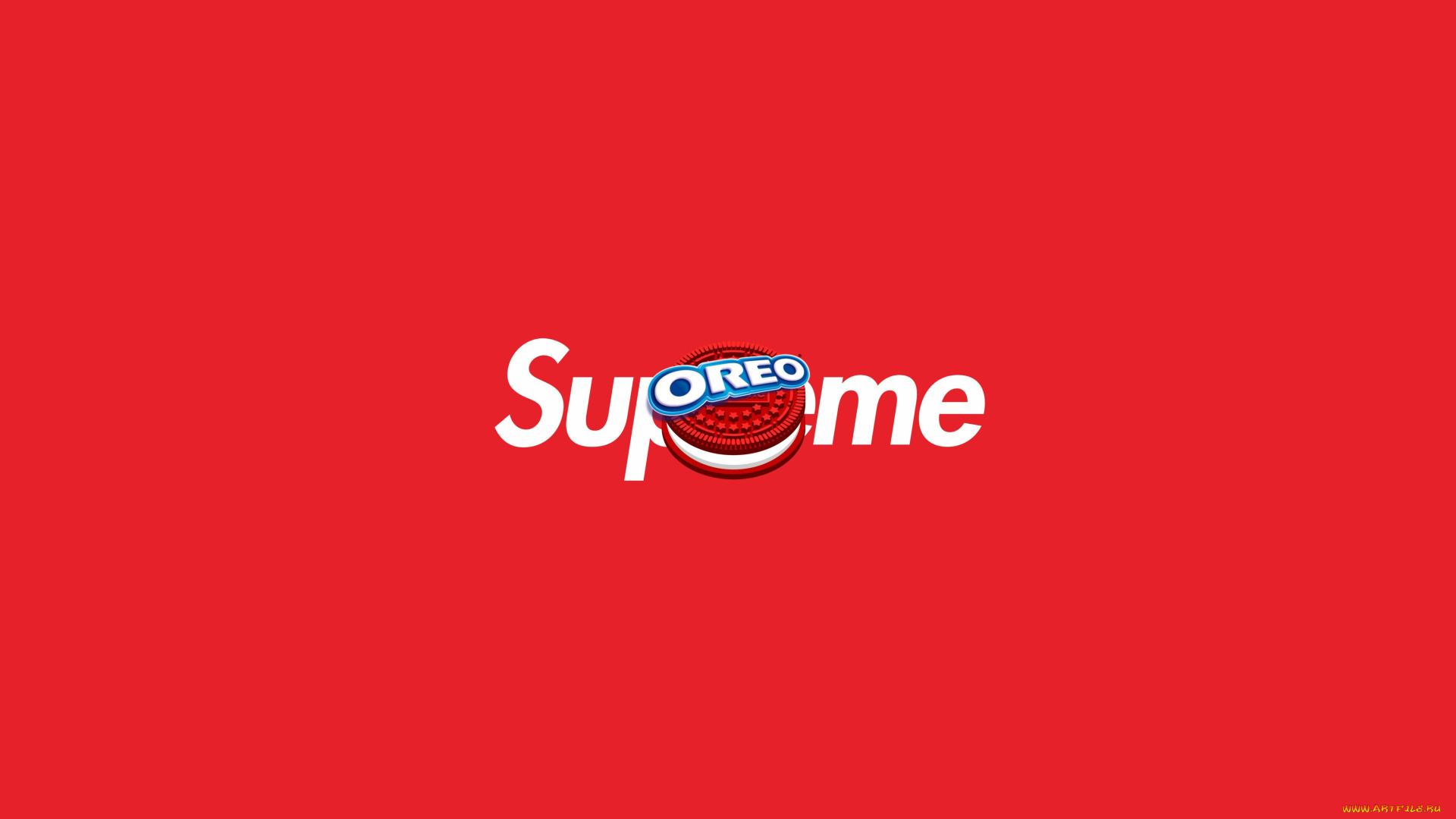 бренды, -, другое, печенье, supreme, oreo, красный, фон, бренд