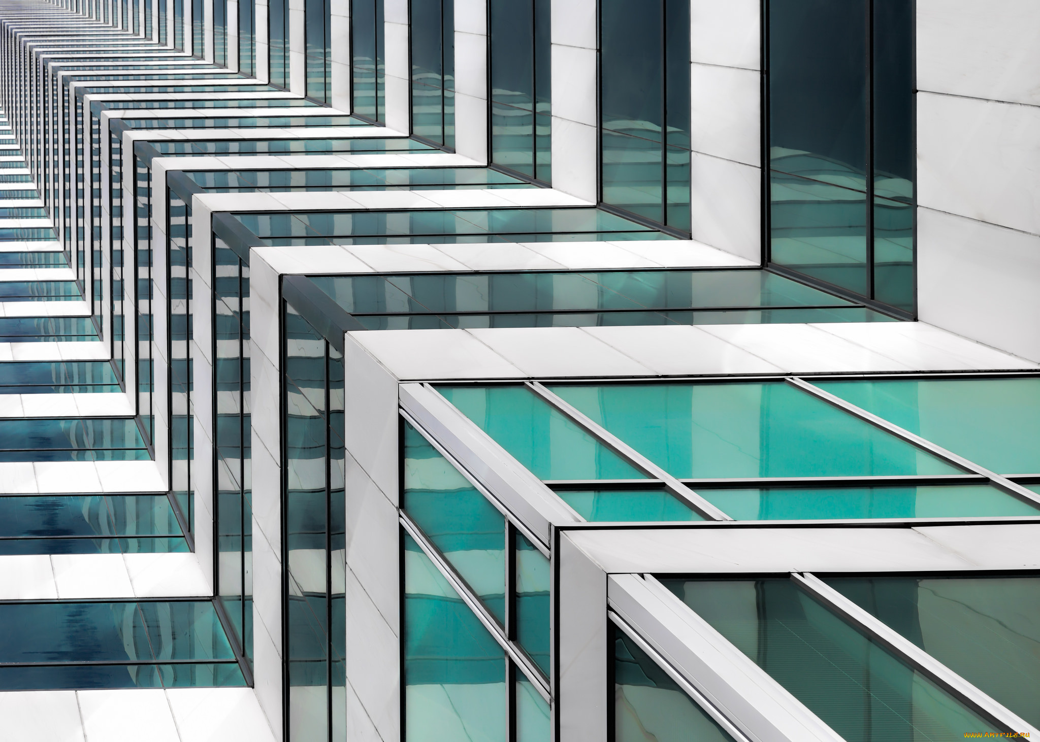города, -, здания, , дома, архитектура, окно, бирюза, стекло, здание, металл, небоскреб