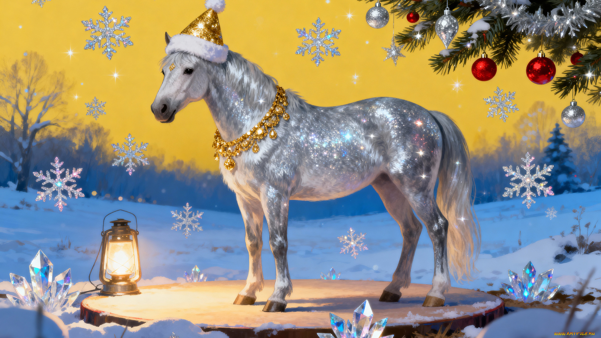 праздничные, -, разное, , новый, год, лошадь, новый, год