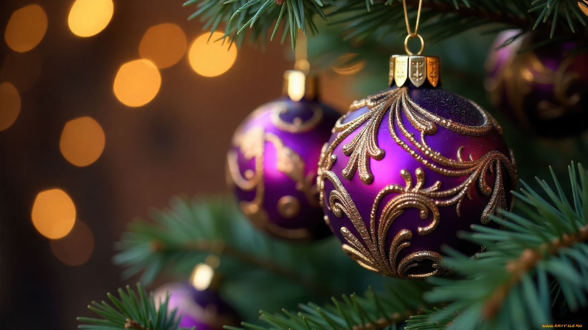 праздничные, шары, новогодняя