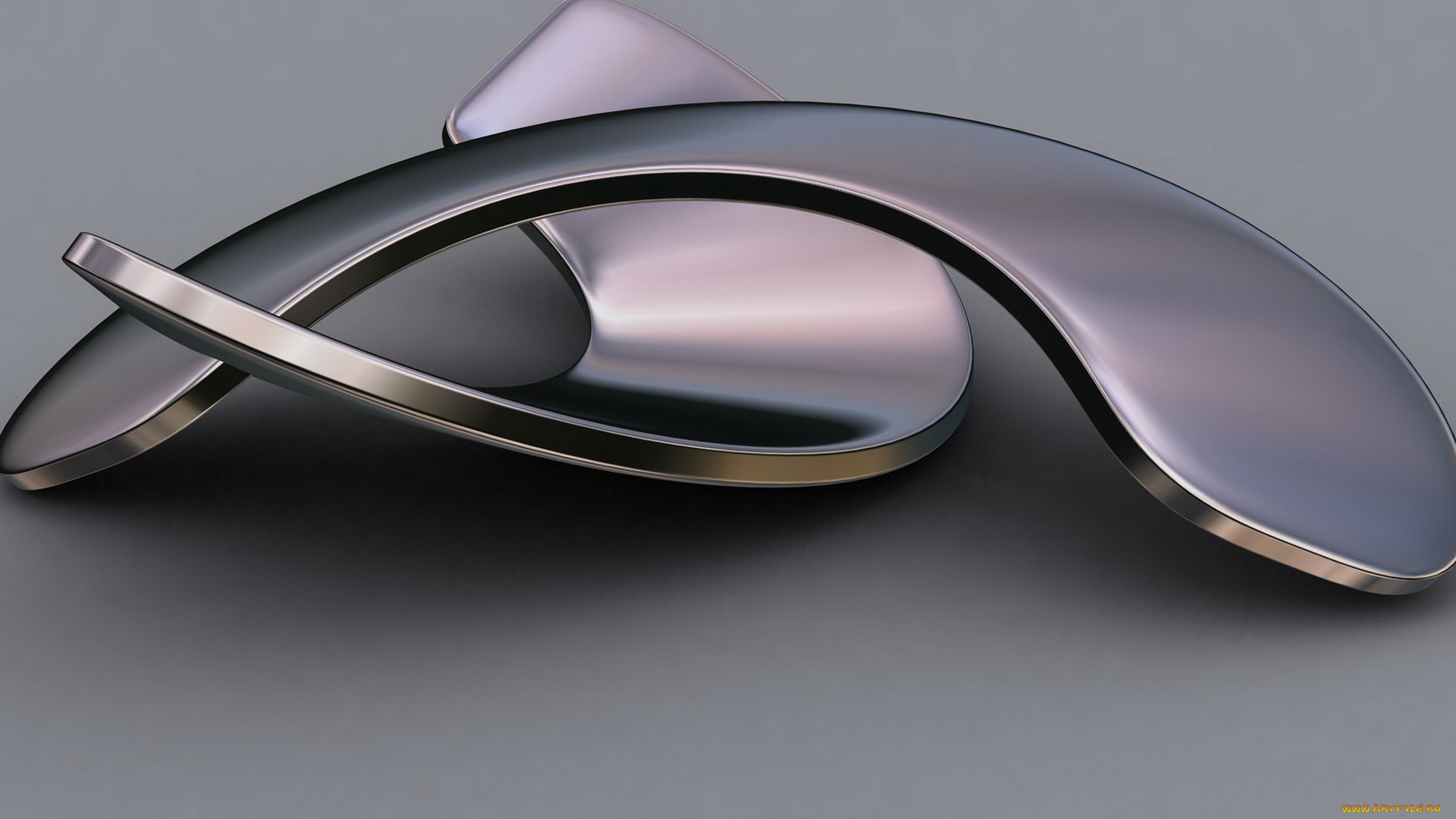 3д, графика, другое, тень, изгибы, металл