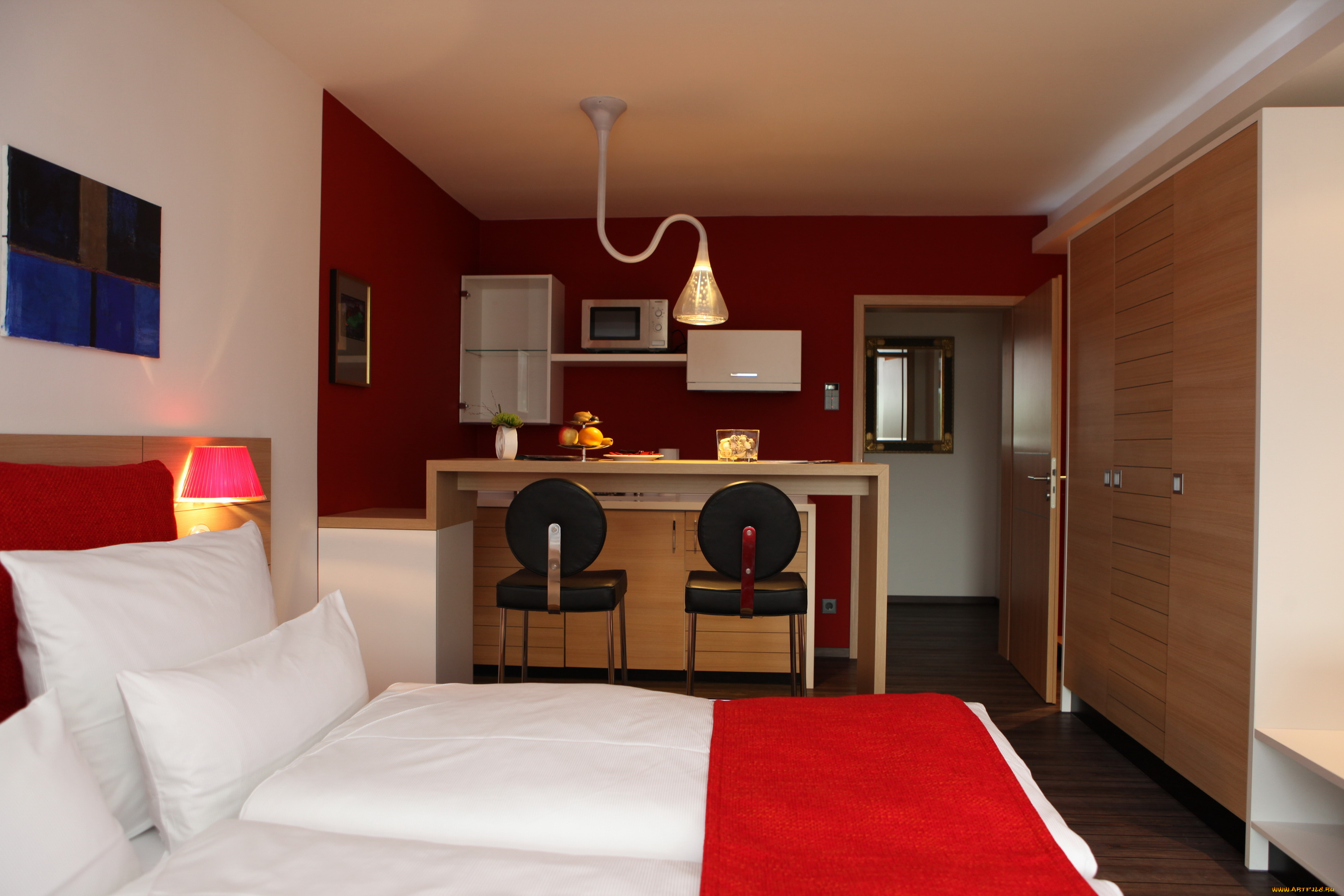 интерьер, спальня, кровать