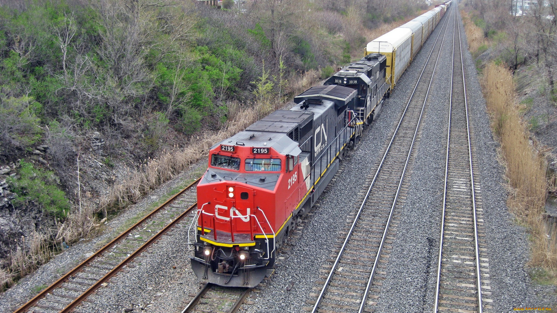 техника, поезда, грузовой, состав, вагоны, локомотив, железная, дорога, рельсы