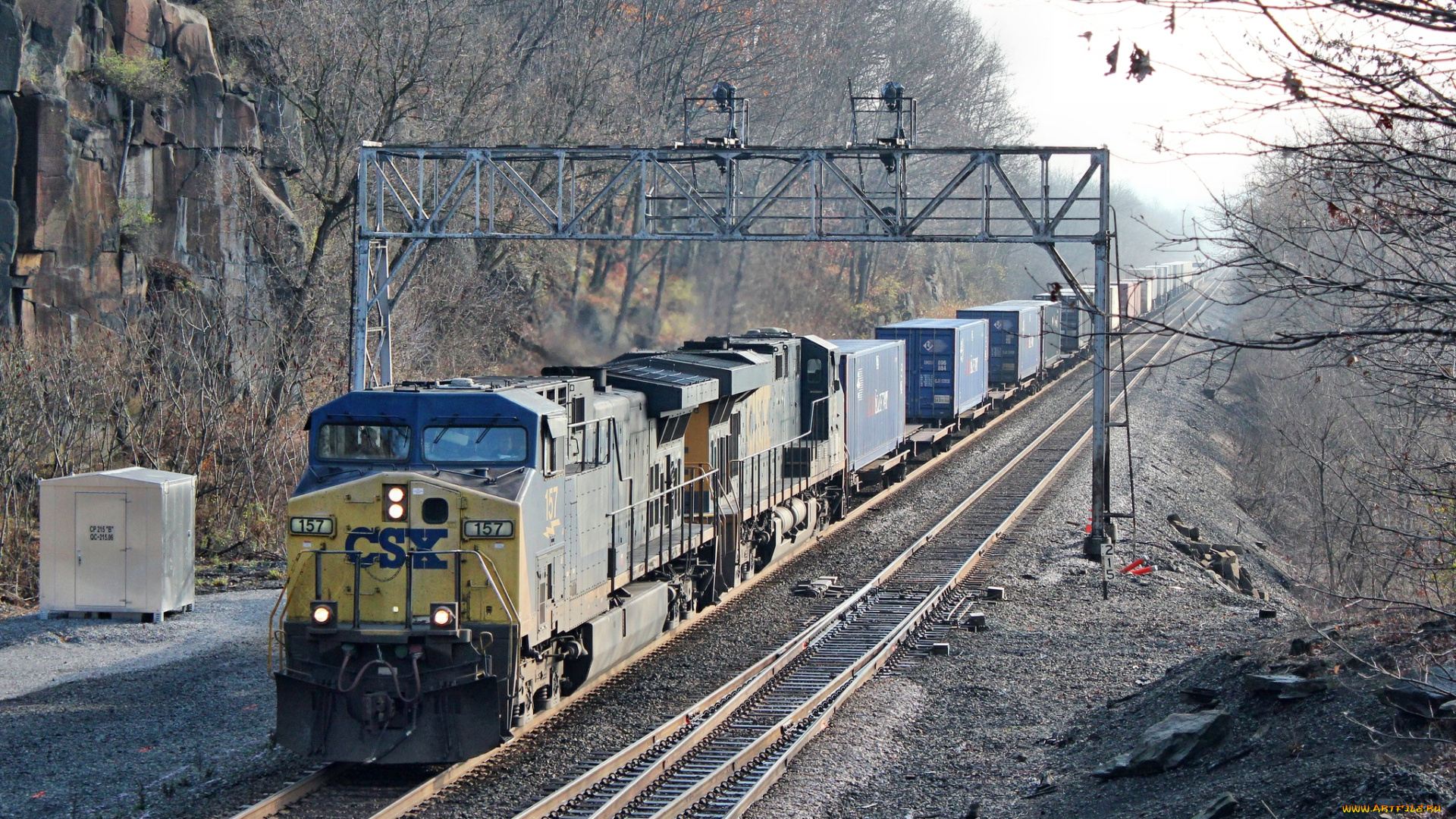 техника, поезда, вагоны, локомотив, рельсы, железная, дорога, грузовой, состав