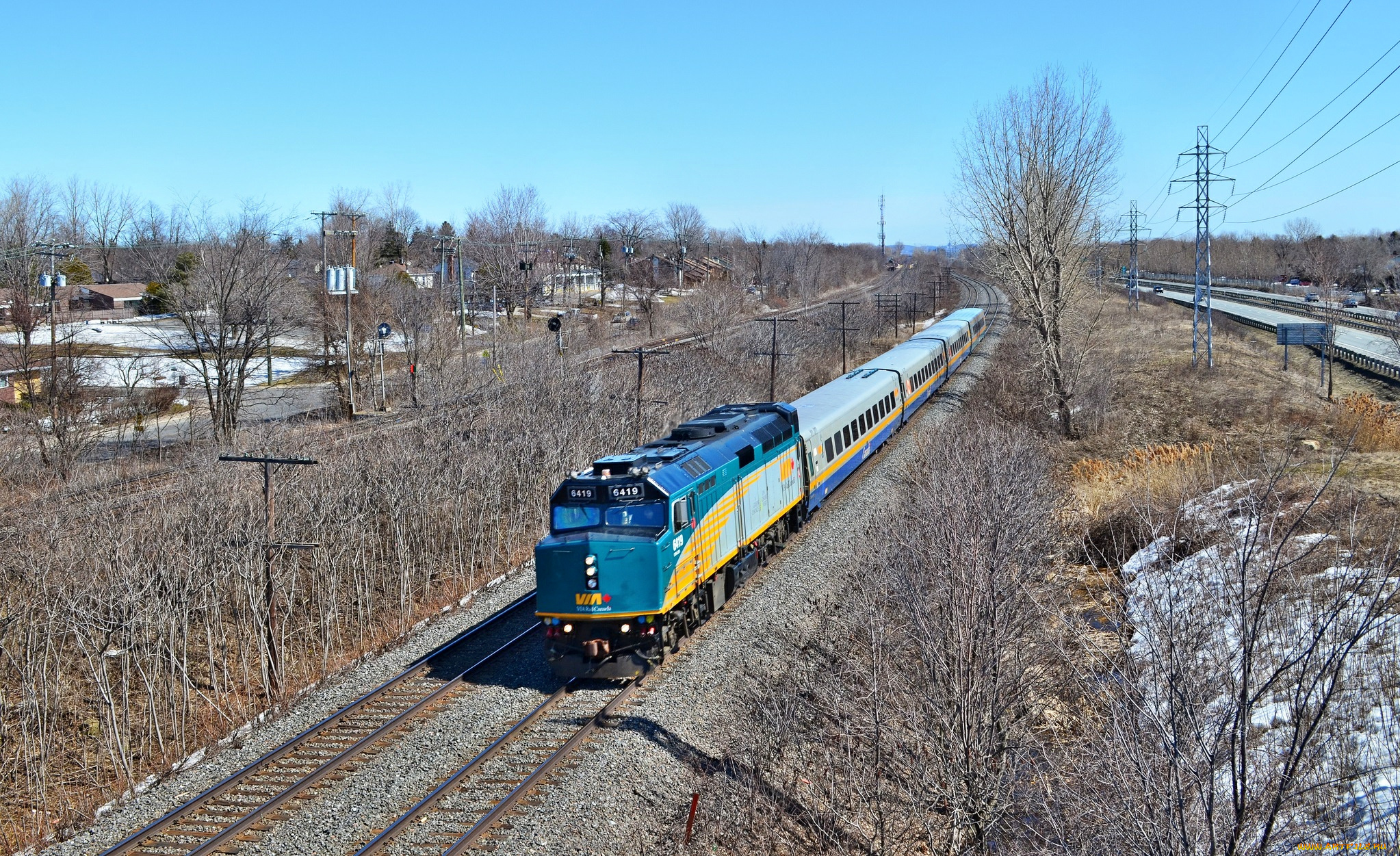 техника, поезда, пассажирский, поезд