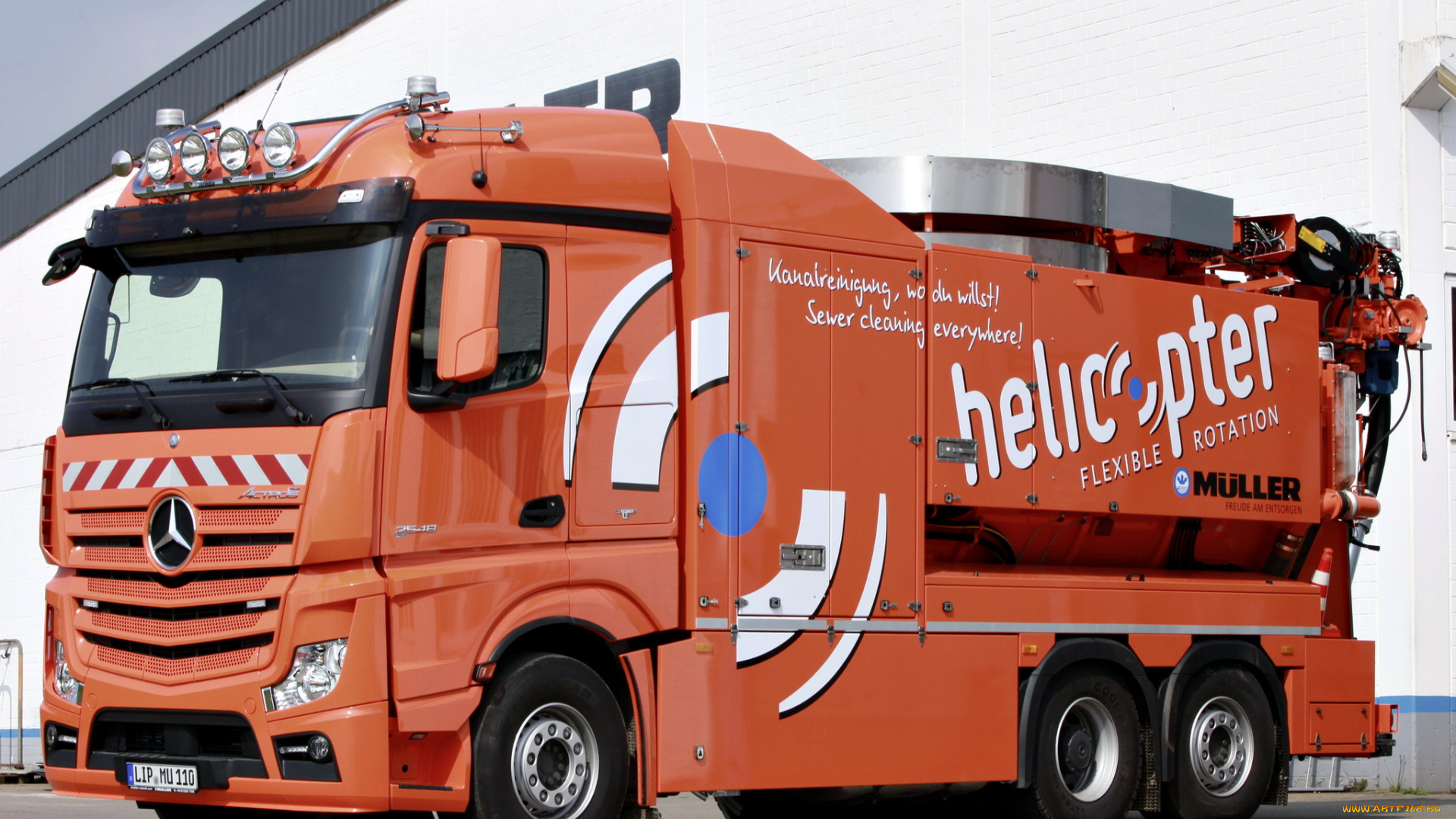 автомобили, mercedes-benz, canalmaster, muller, 2548, l, actros, 2014г, typ, f, 120ewa