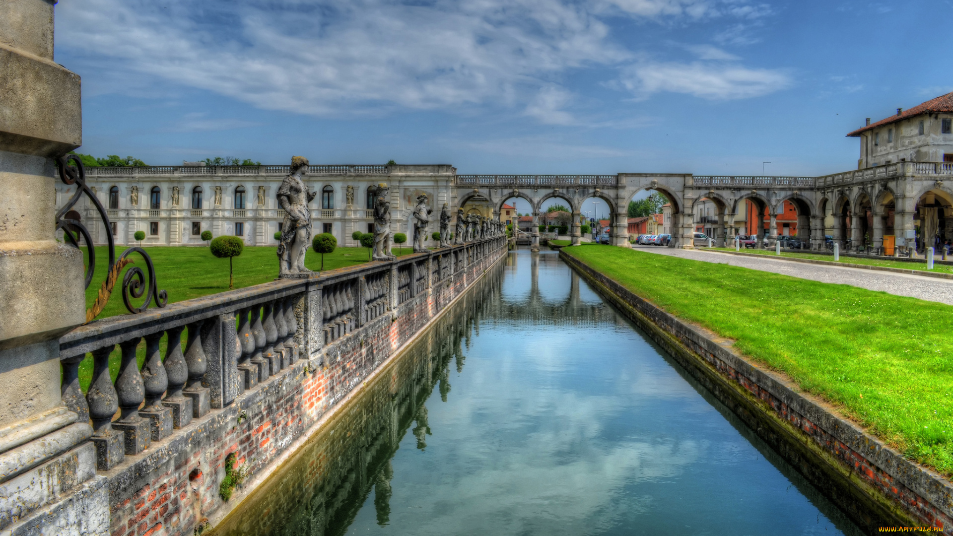 парк, , замок, , пруд, города, -, улицы, , площади, , набережные, особняк, вилла