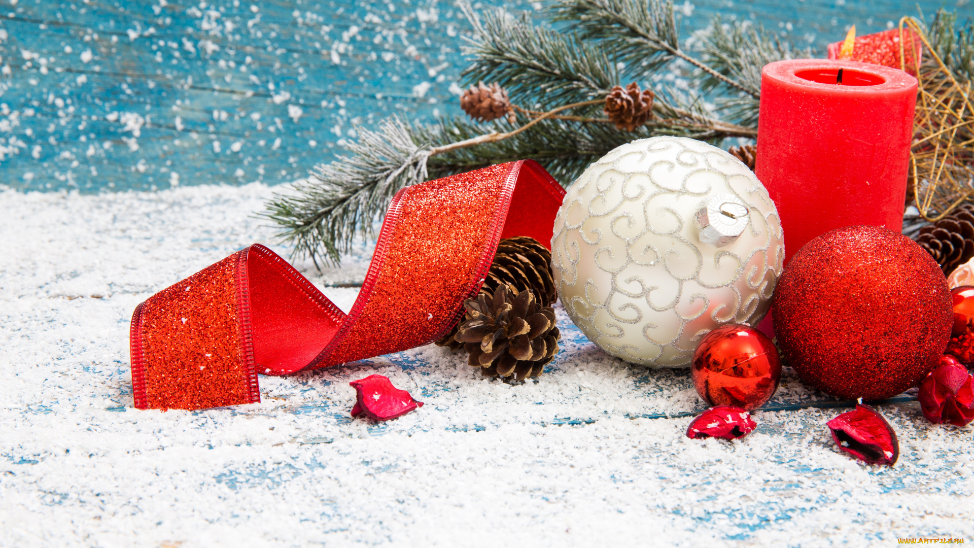 праздничные, новогодние, свечи, merry, christmas, new, year, decoration, новый, год, рождество, украшения