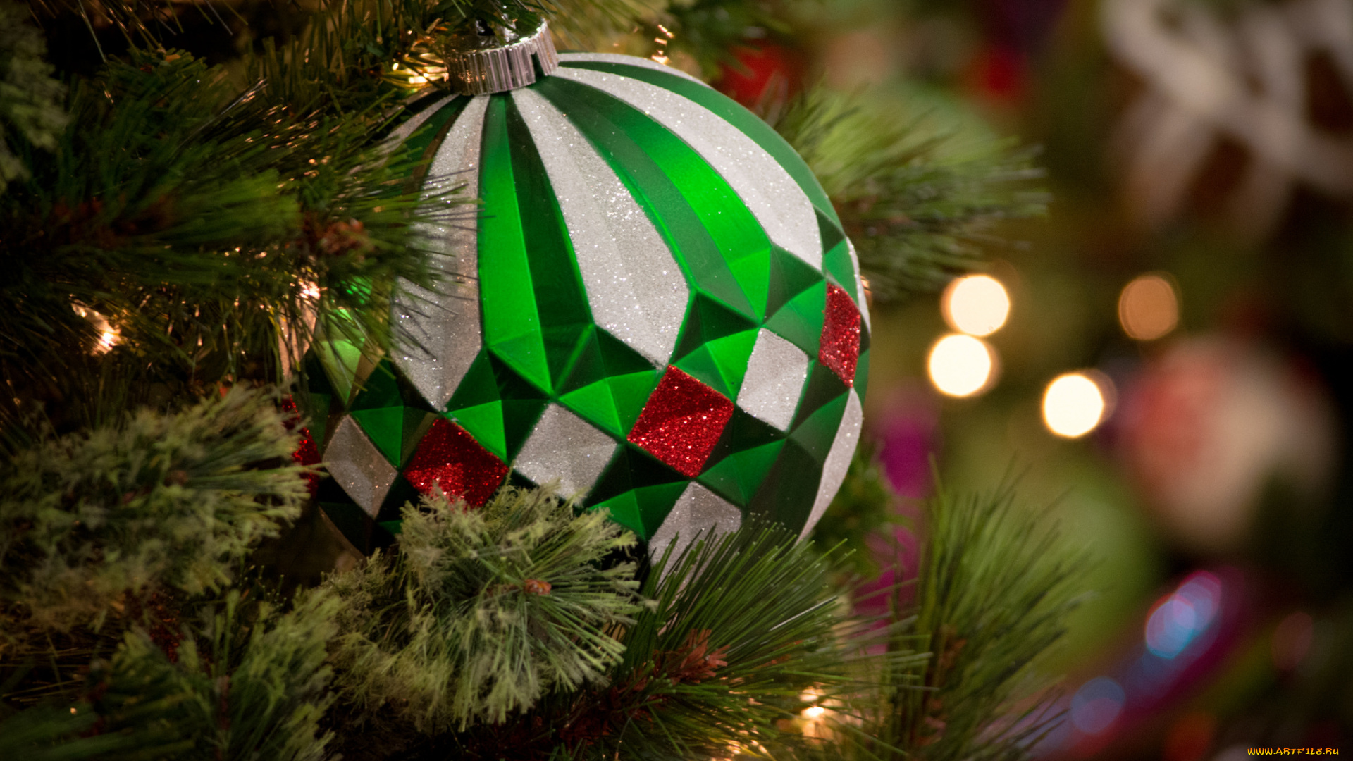 праздничные, шары, праздник, новый, год, рождество, елка, украшения, снег, чудеса