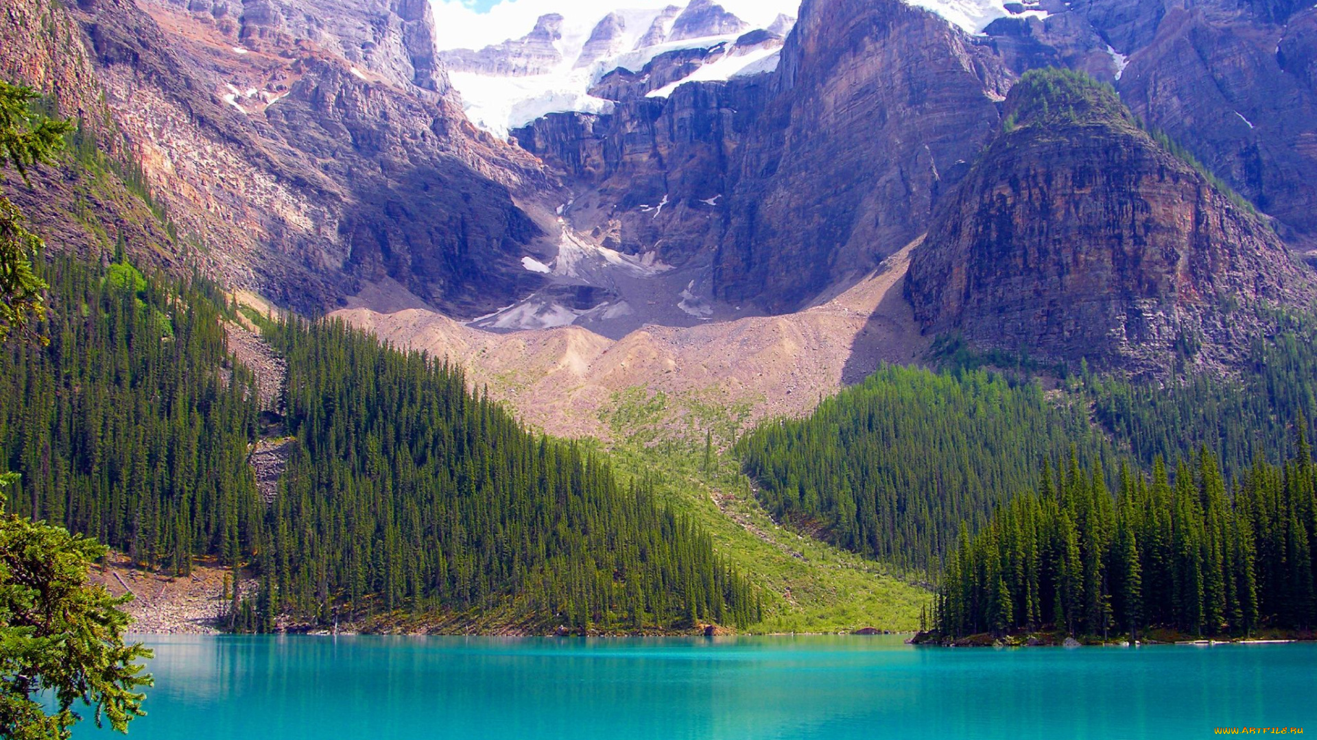 природа, реки, озера, деревья, лес, небо, горы, озеро, канада, canada, alberta, banff, national, park