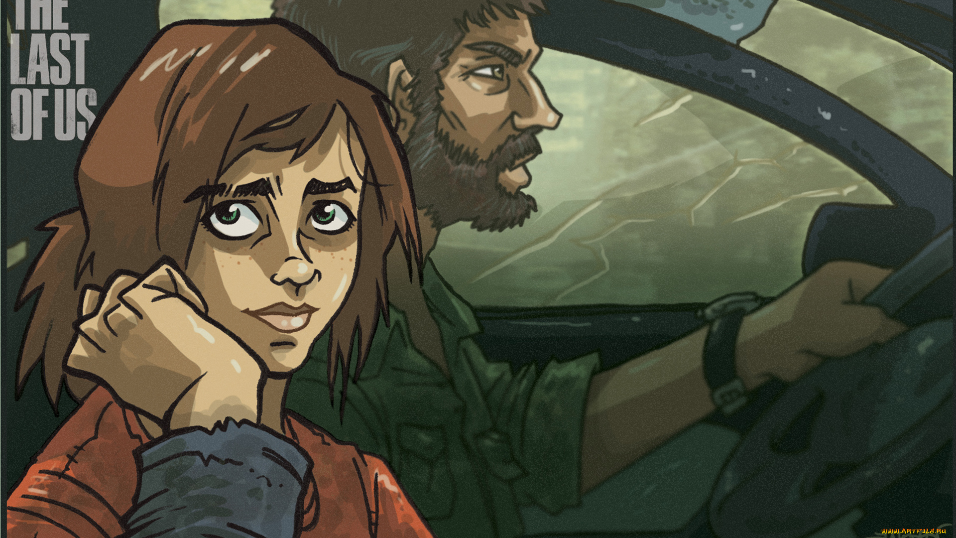 видео, игры, the, last, of, us, last, the, арт, элли, джоэл, экшен, игра, us, of