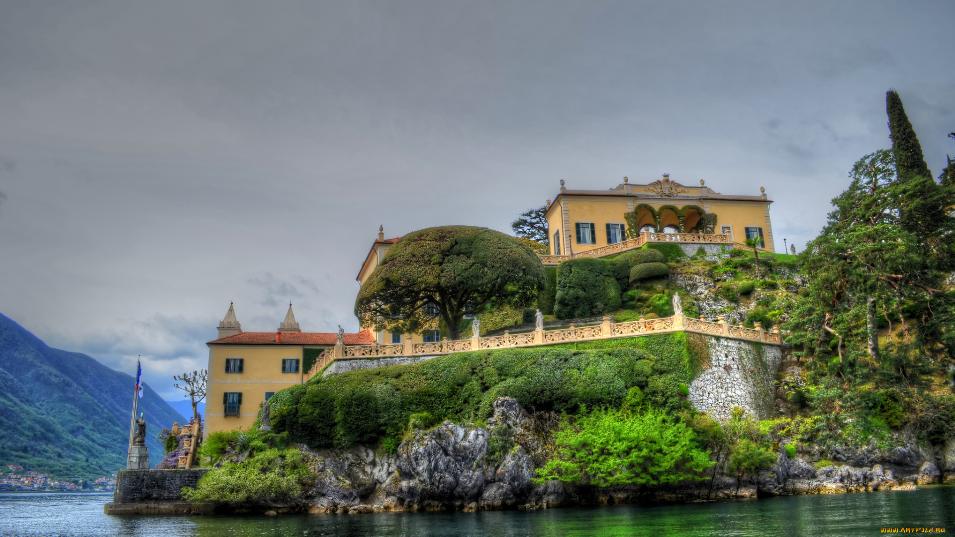 villa, del, balbianello, города, -, пейзажи, особняк, вилла