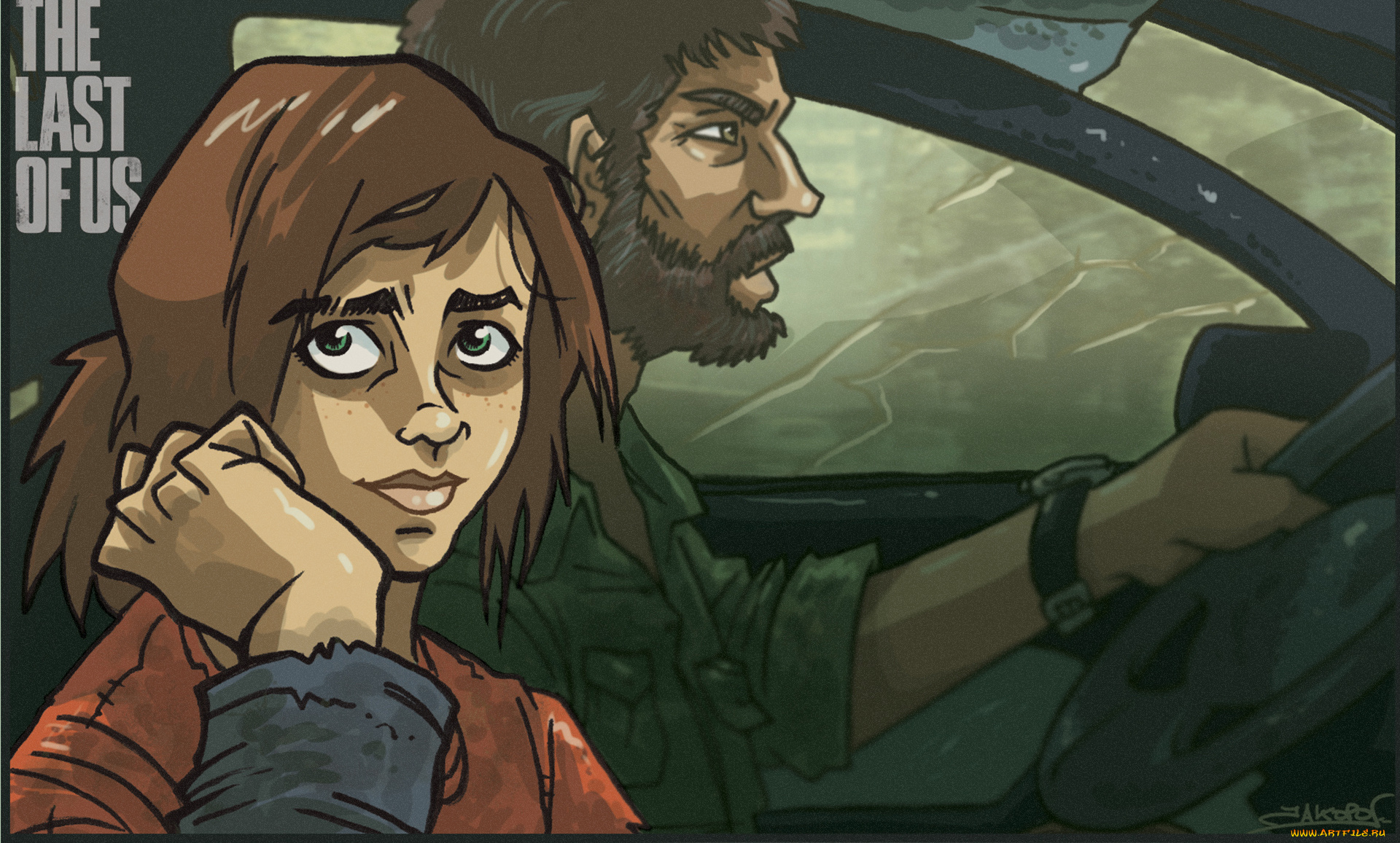 видео, игры, the, last, of, us, last, the, арт, элли, джоэл, экшен, игра, us, of