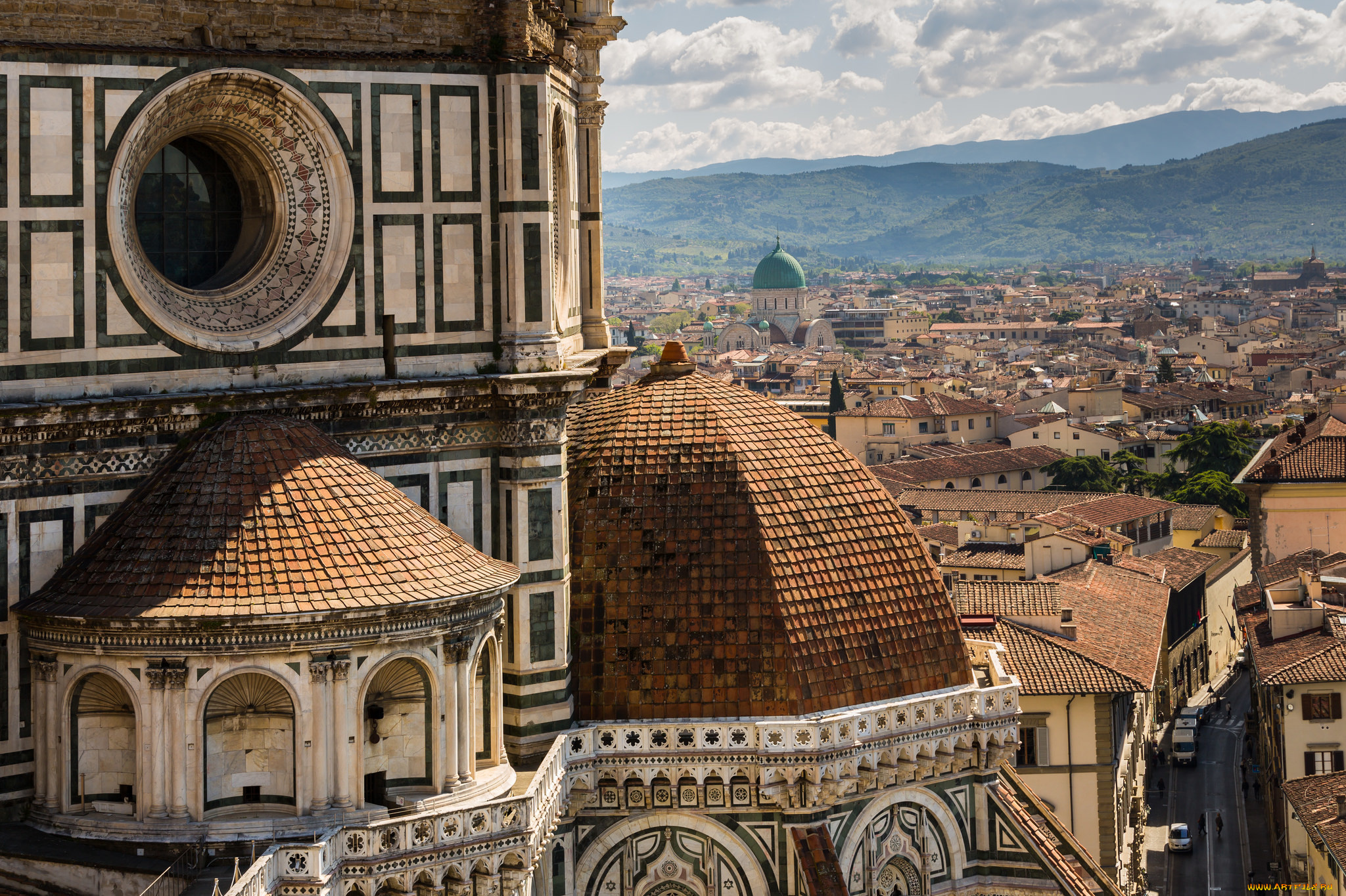 города, флоренция, , италия, улицы, дома, санта-мария-дель-фьоре, florence, cathedral, собор, флоренция