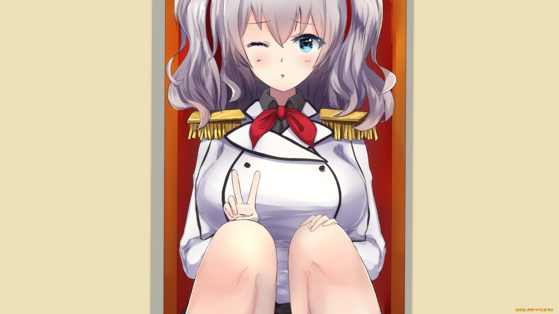 аниме, kantai, collection, девушка