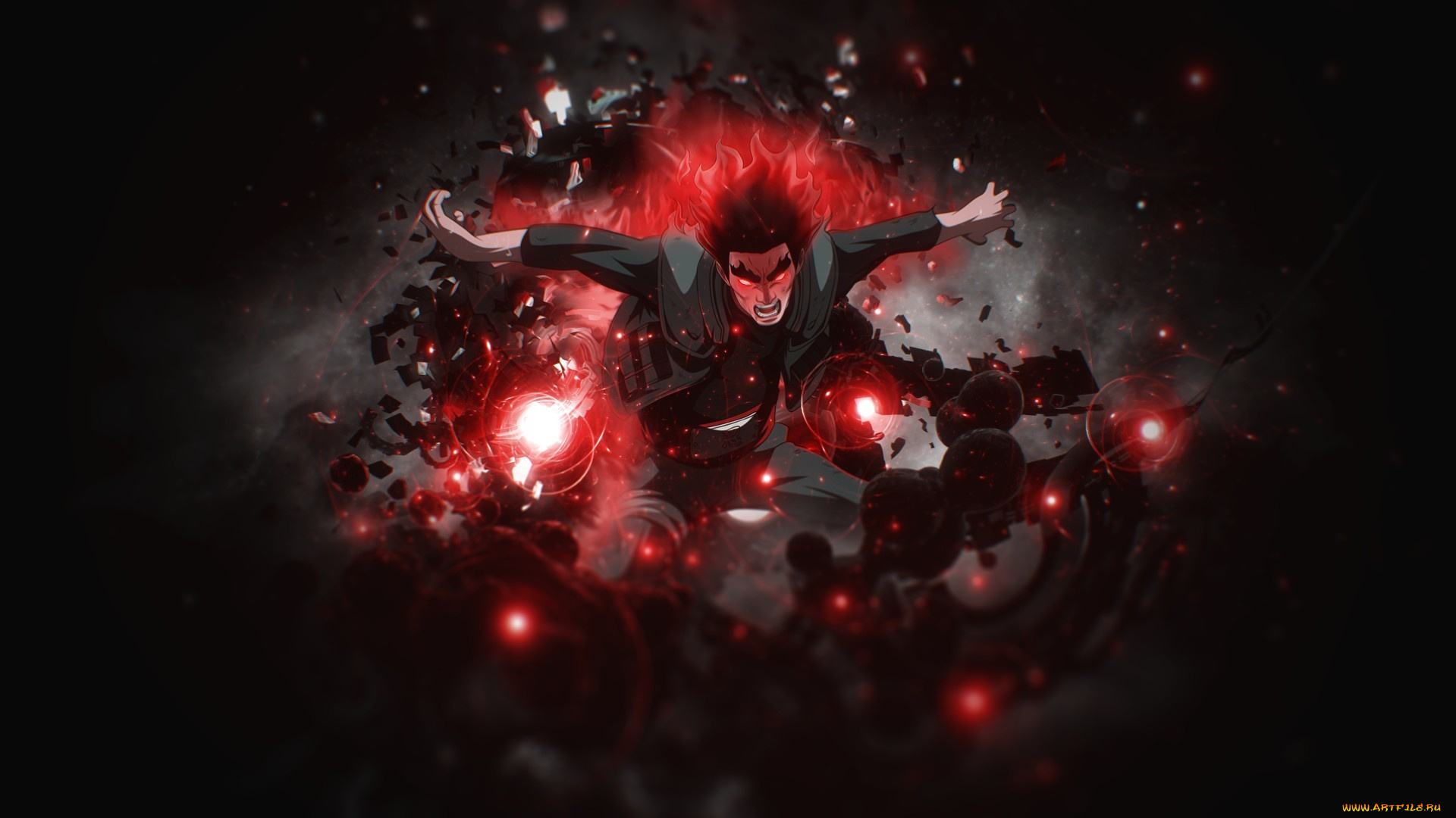 аниме, naruto, maito, gai, shippuden