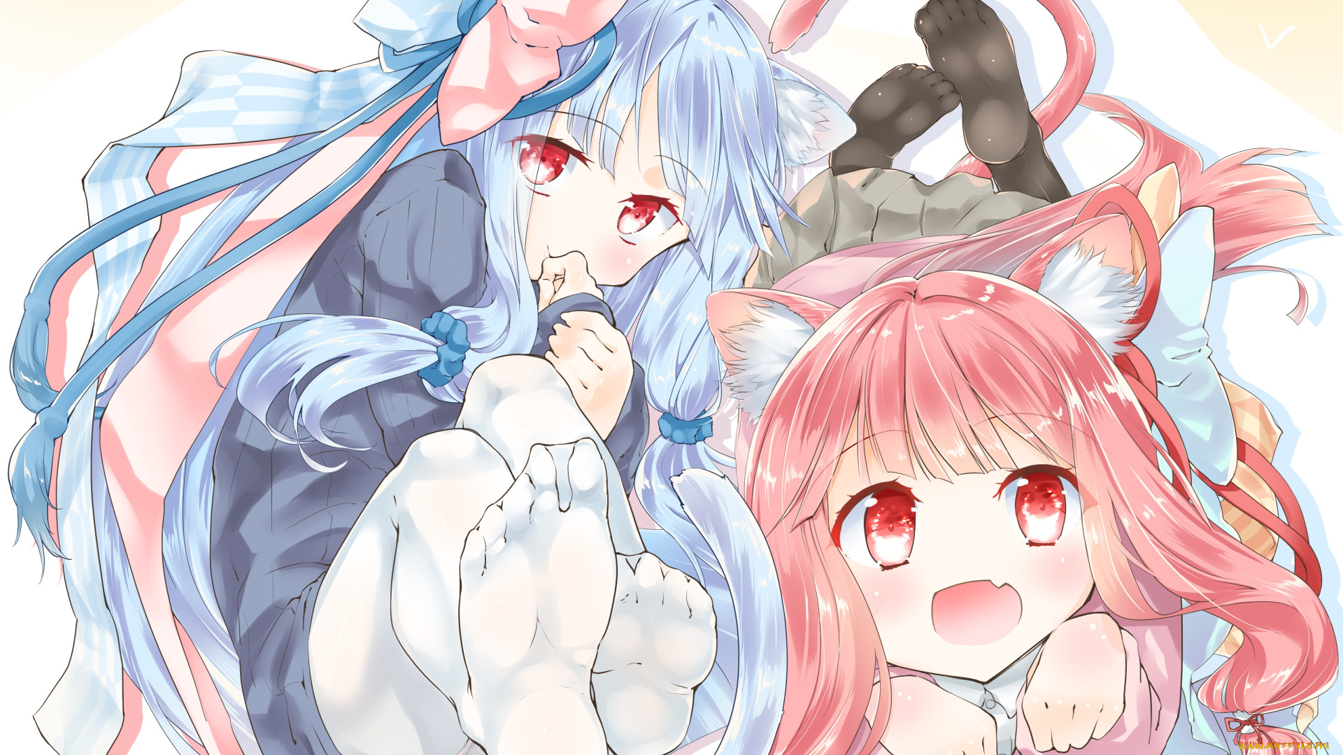 аниме, unknown, , другое, девочки, арт, shirasagi, rokuwa