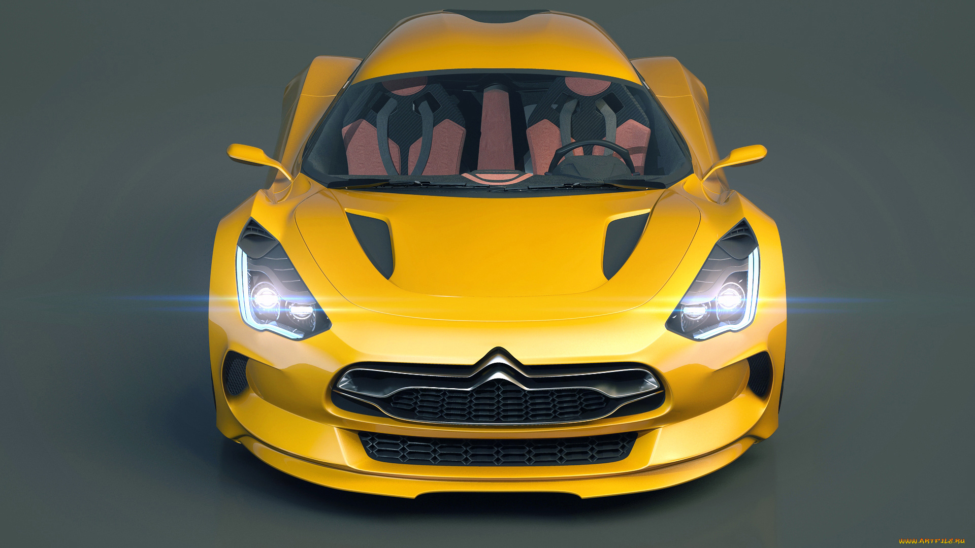 автомобили, 3д, 3d, citroen