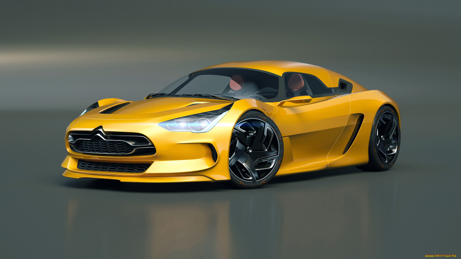 автомобили, 3д, citroen, 3d