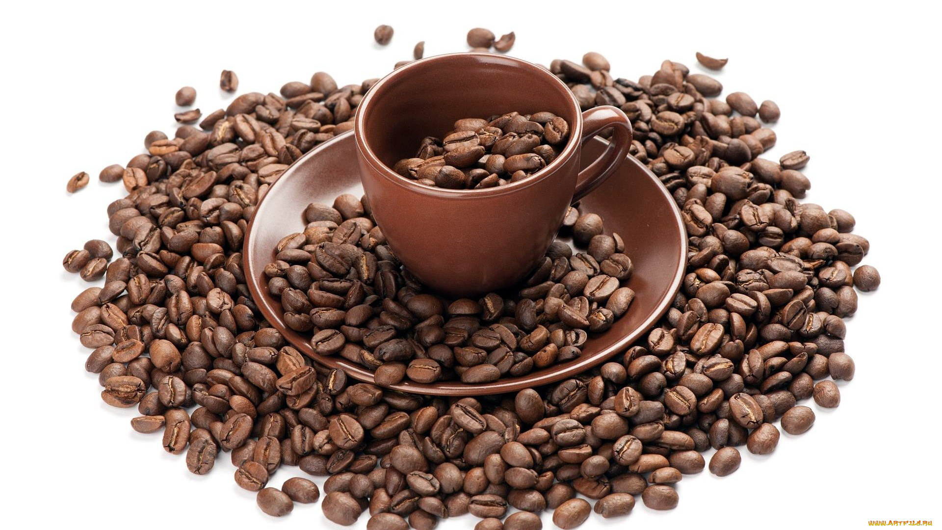 еда, кофе, , кофейные, зёрна, зерна, чашка, блюдце