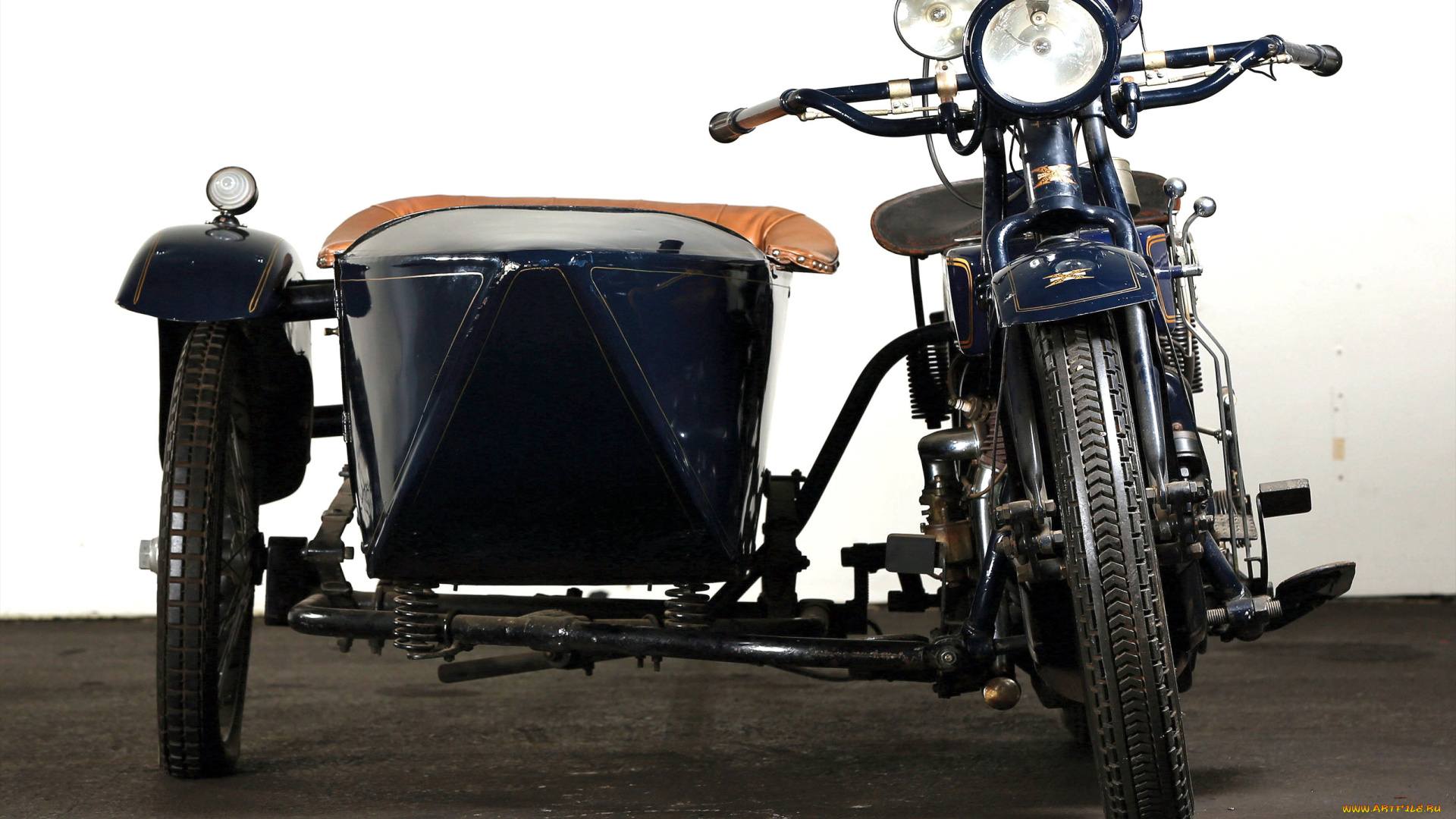 мотоциклы, мотоциклы, с, коляской, henderson