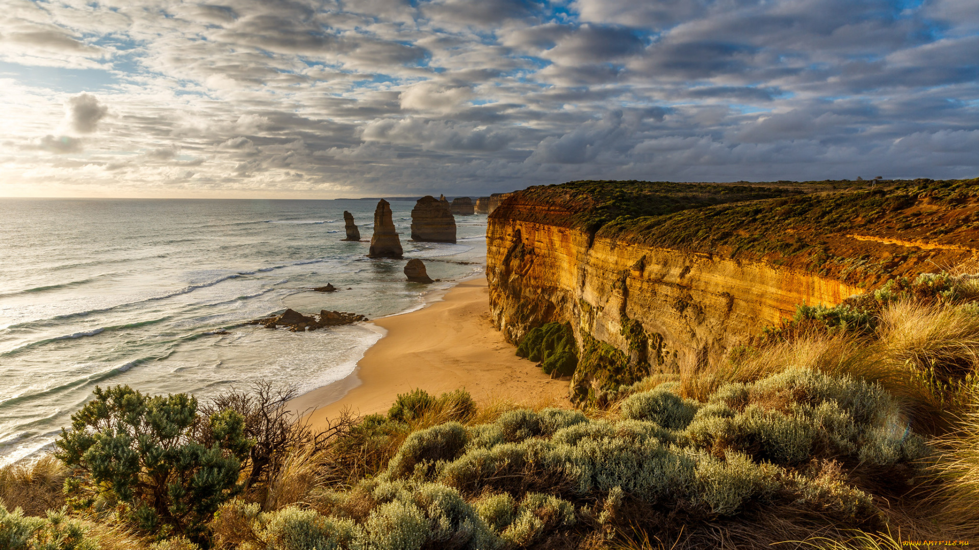 природа, побережье, берег, море