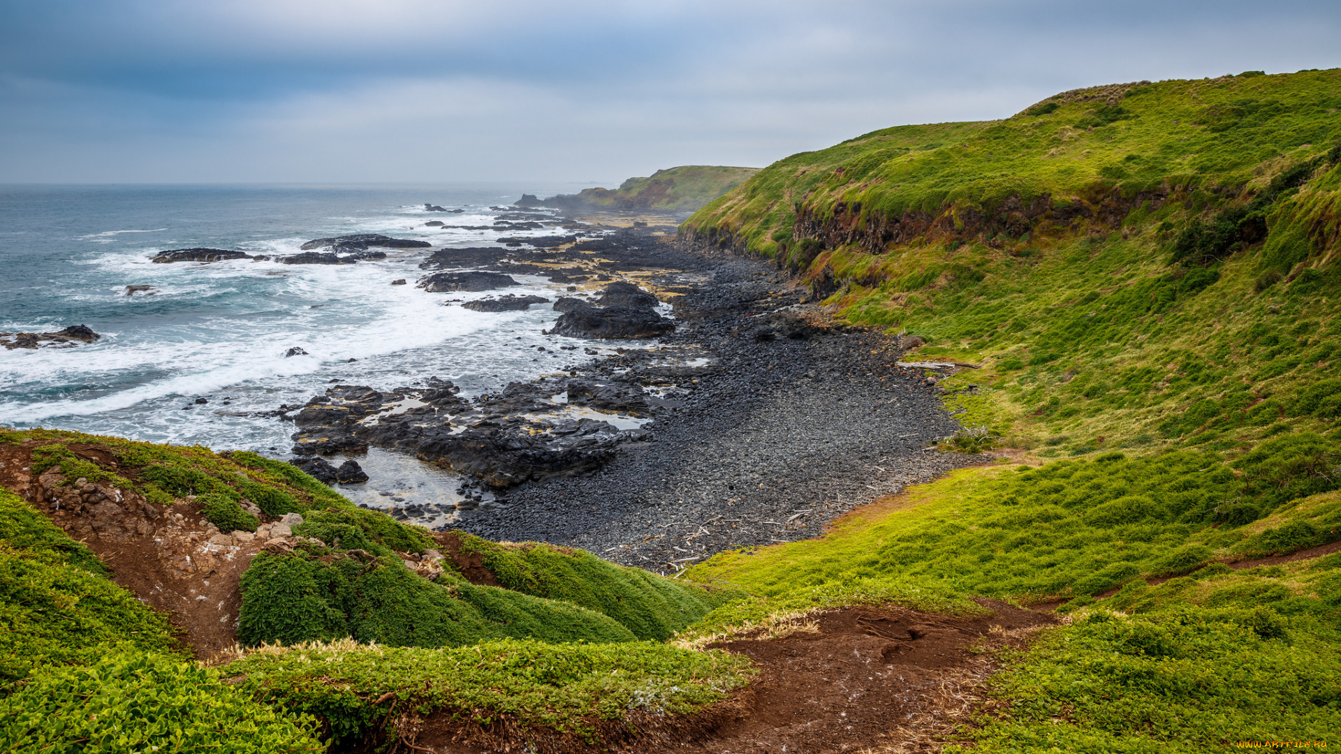 природа, побережье, берег, море