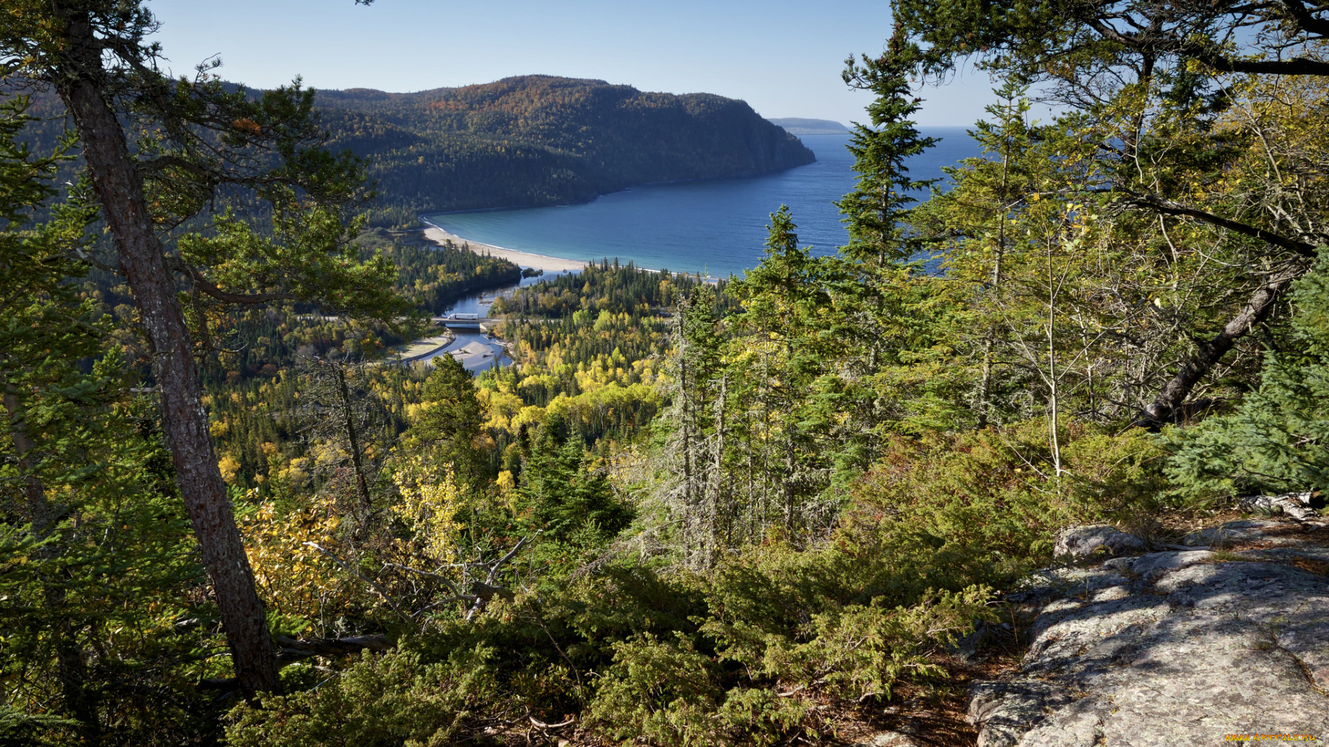 природа, побережье, обзор, бухта, море