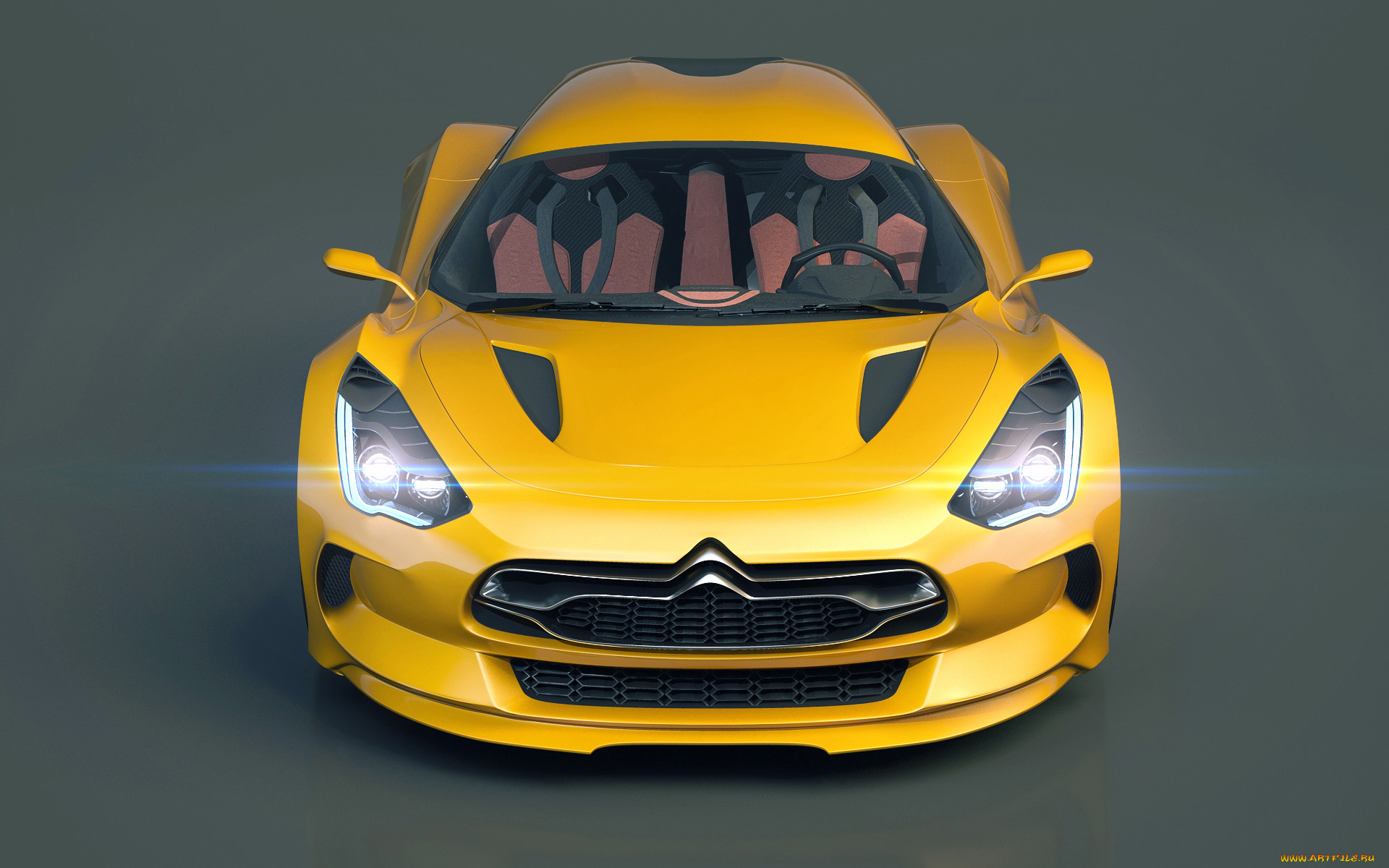 автомобили, 3д, 3d, citroen