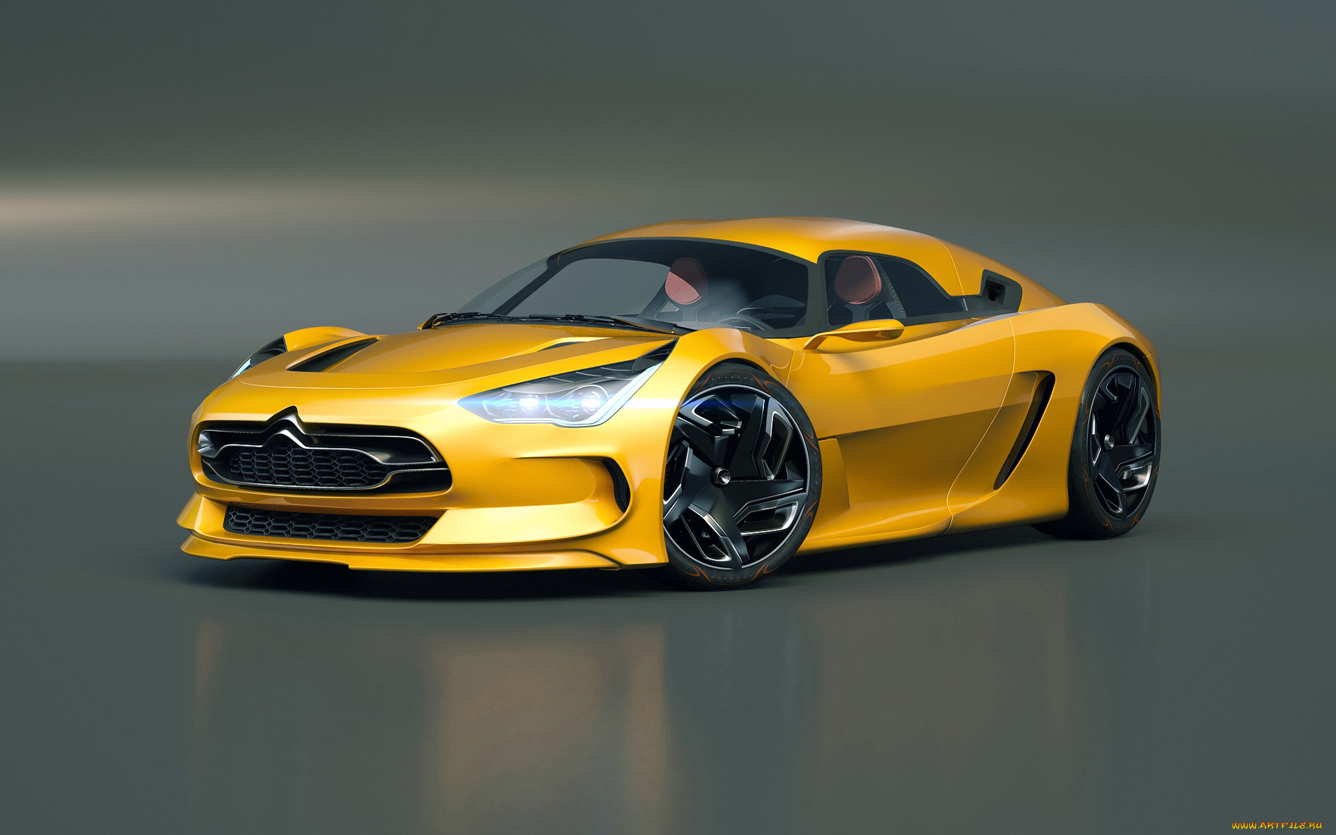 автомобили, 3д, citroen, 3d